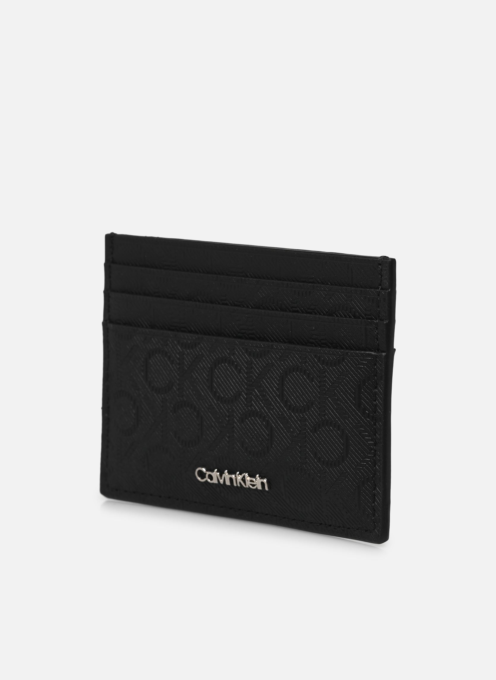 Porta carte di credito Ck Must Mono Cardhol uomo nero Calvin Klein Porta carte di credito Ck Must Mono Cardhol uomo nero TWILL MONO BLACK
