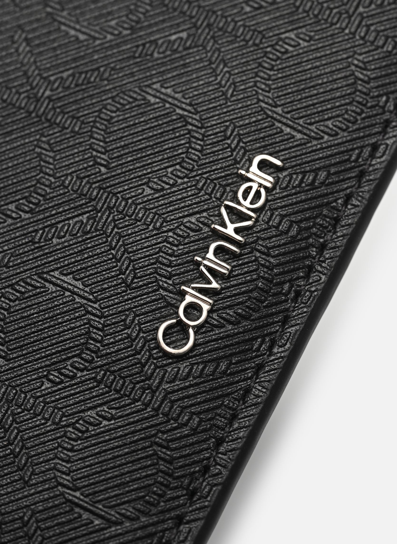 Porta carte di credito Ck Must Mono Cardhol uomo nero Calvin Klein Porta carte di credito Ck Must Mono Cardhol uomo nero TWILL MONO BLACK
