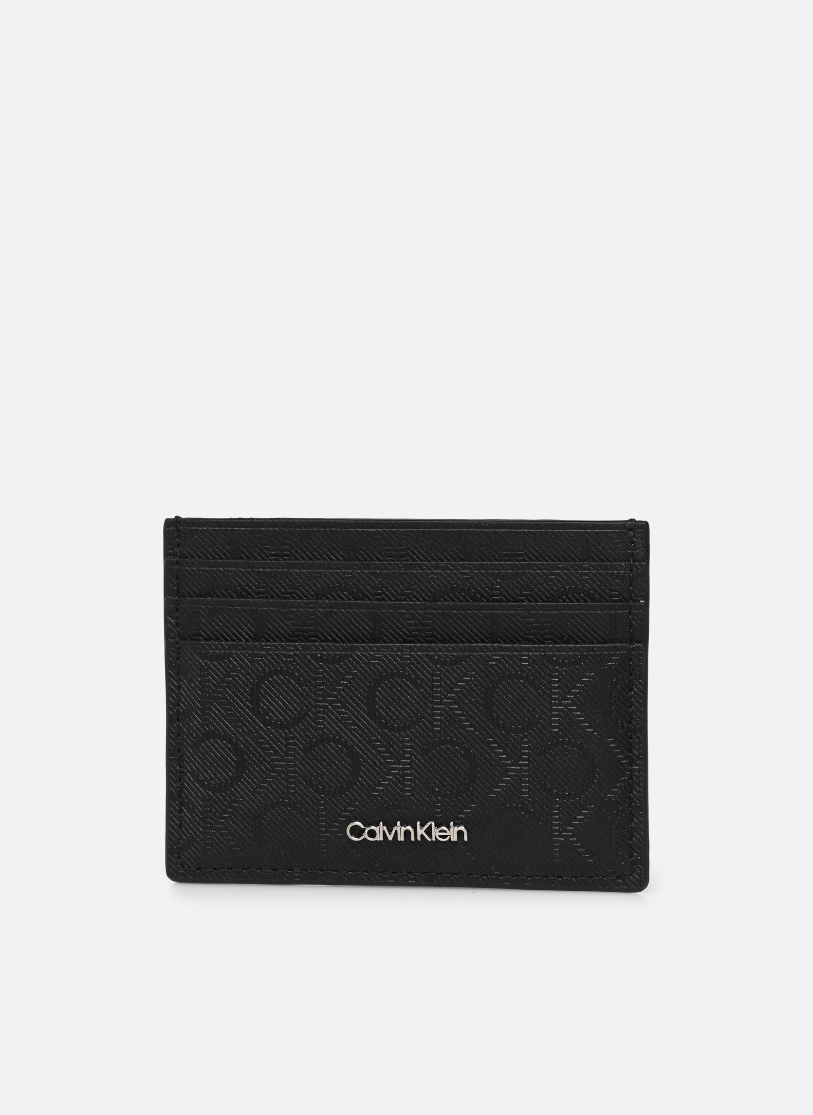 Porta carte di credito Ck Must Mono Cardhol uomo nero Calvin Klein Porta carte di credito Ck Must Mono Cardhol uomo nero TWILL MONO BLACK