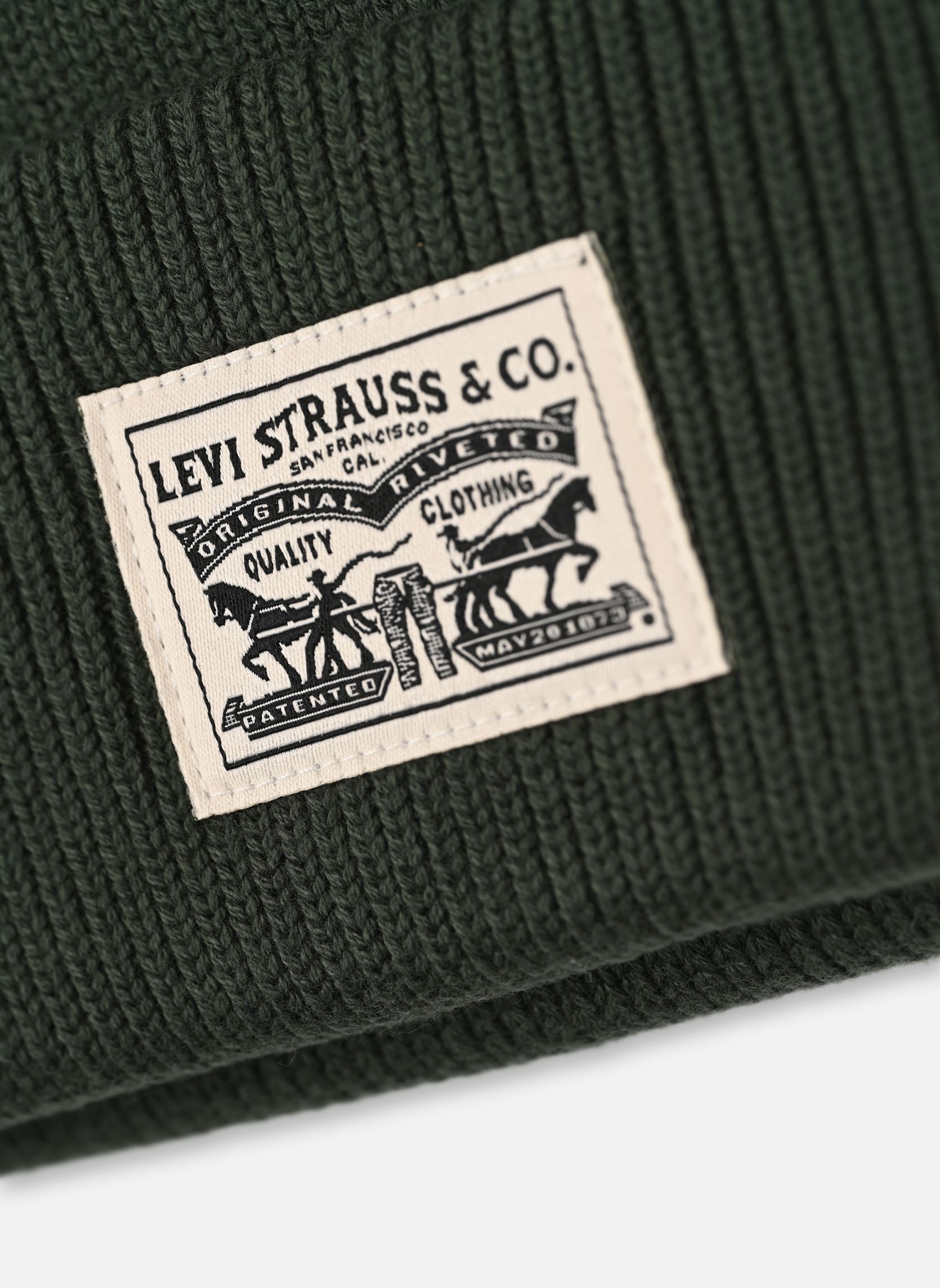 Bonnets BACKPATCH BEANIE homme vert Levi's Bonnets BACKPATCH BEANIE homme vert Army Green