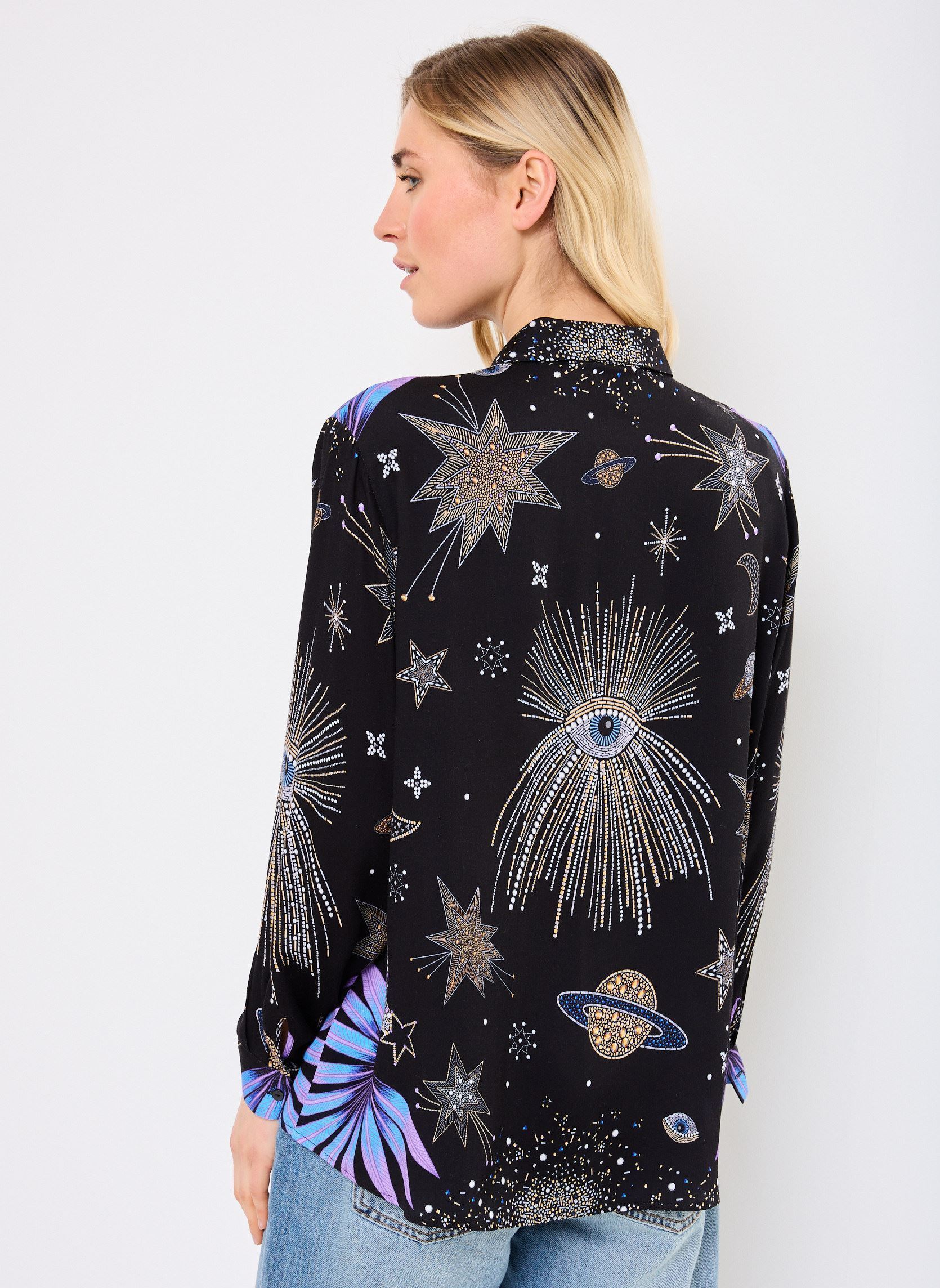 Camicie a maniche lunghe BONAVENTURE COMETE donna nero Wild Camicie a maniche lunghe BONAVENTURE COMETE donna nero Noir