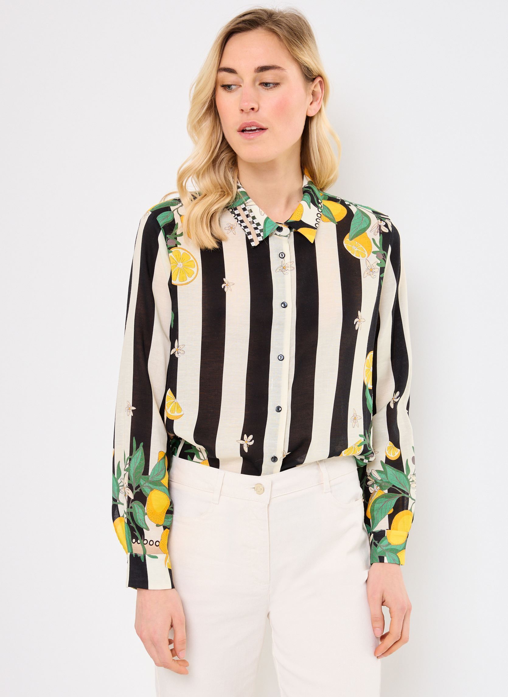 Chemises manches longues BONAVENTURE SICILY femme noir Wild Chemises manches longues BONAVENTURE SICILY femme noir NOIR