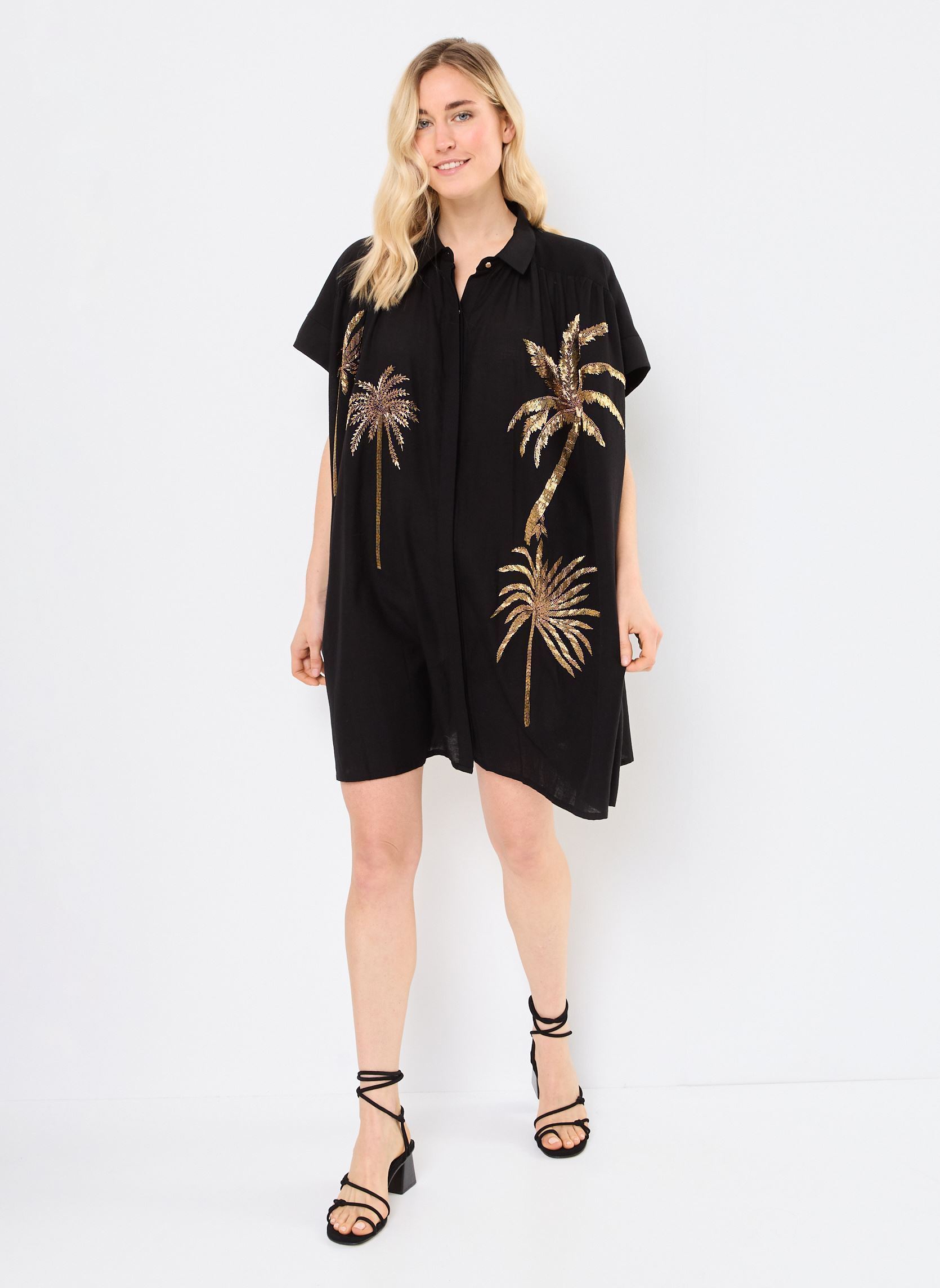 Kleider CLOVIS damen schwarz Wild Kleider CLOVIS damen schwarz Noir