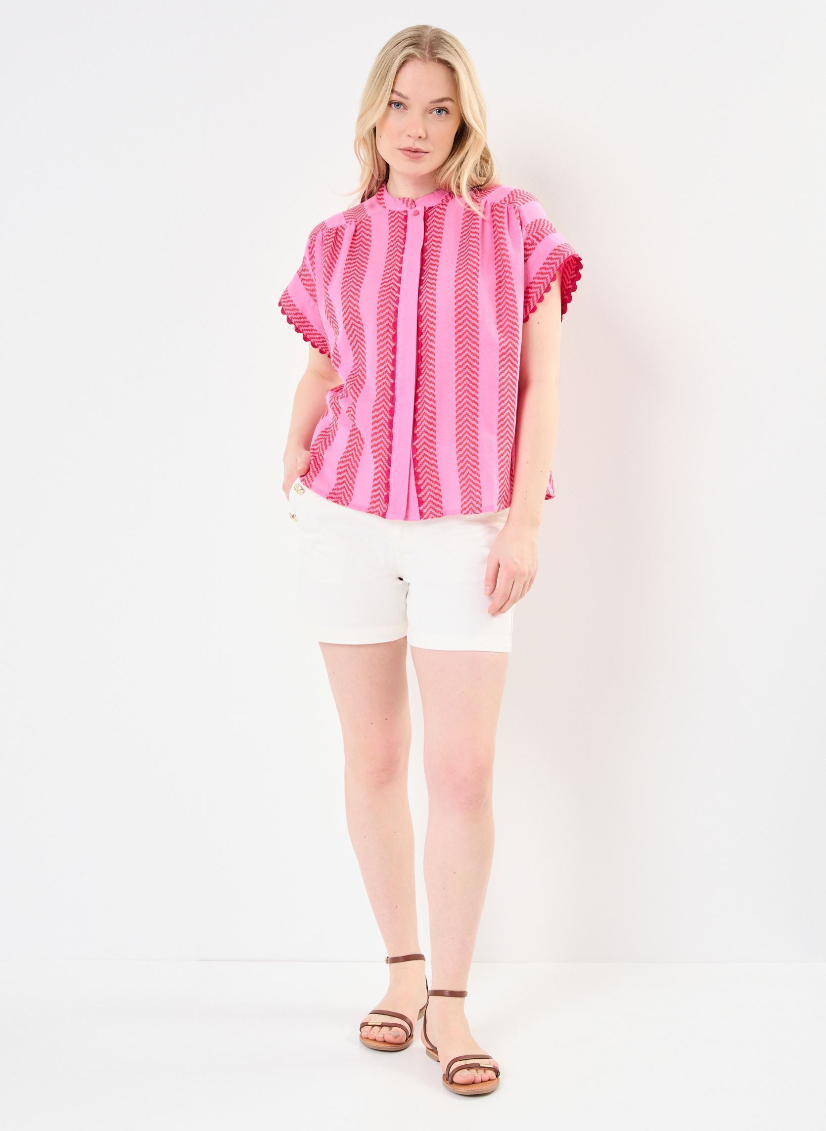 Kurzarm-Blusen EKKO damen rosa Wild Kurzarm-Blusen EKKO damen rosa Rose