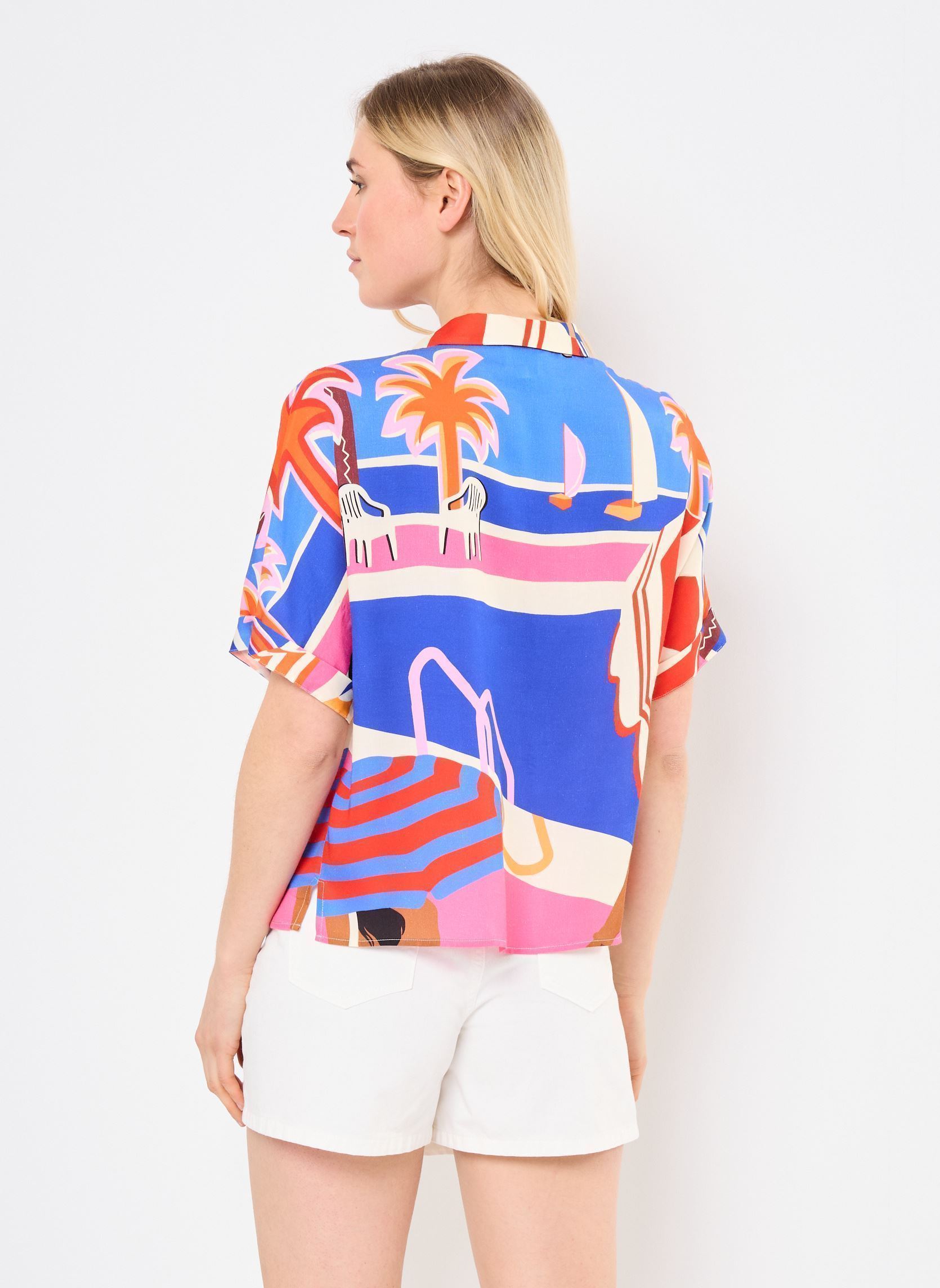 Chemises manches courtes GARANCE femme rose Wild Chemises manches courtes GARANCE femme rose Rose