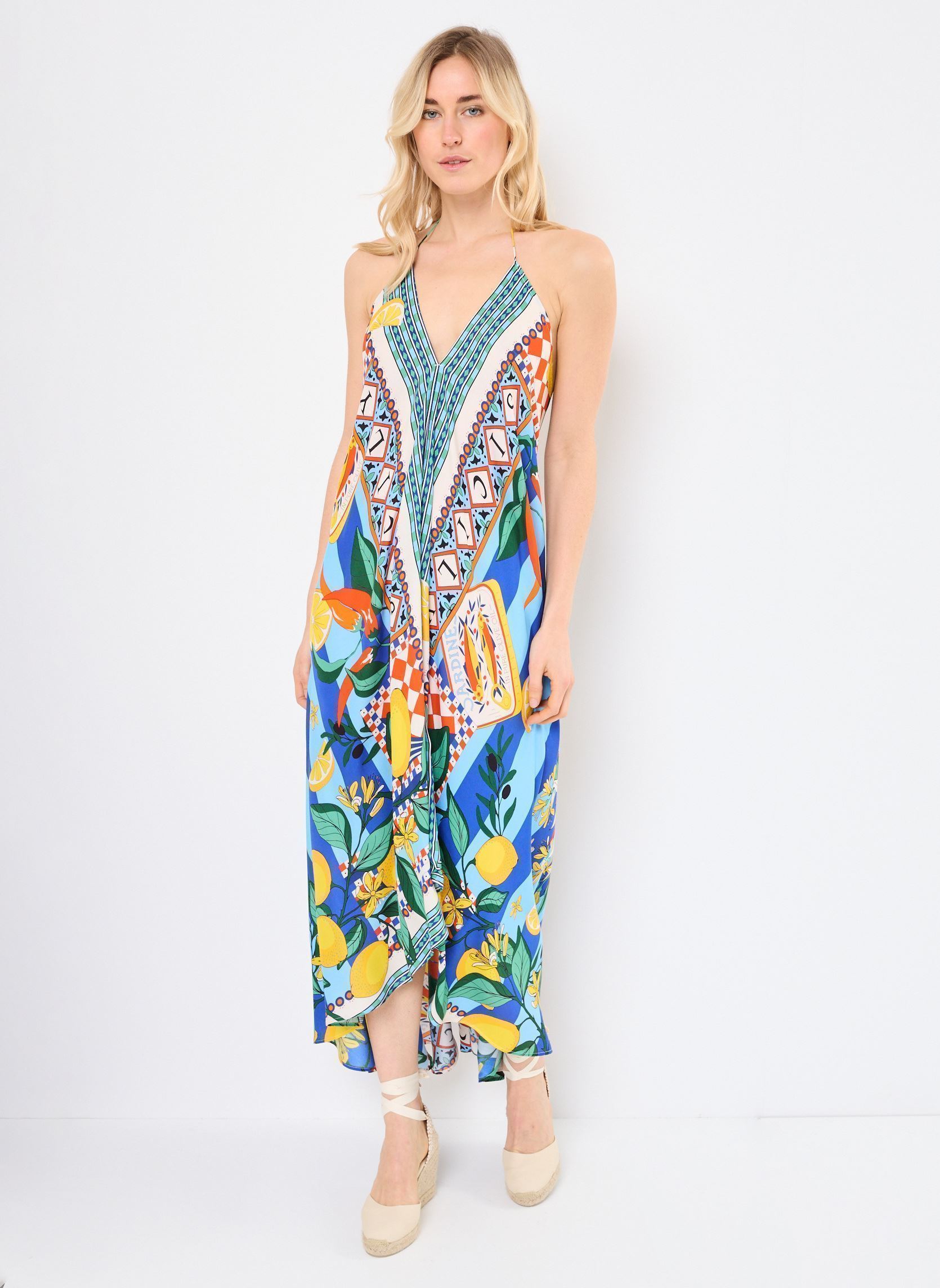 Robes longues VOILA SICILY femme bleu Wild Robes longues VOILA SICILY femme bleu BLEU