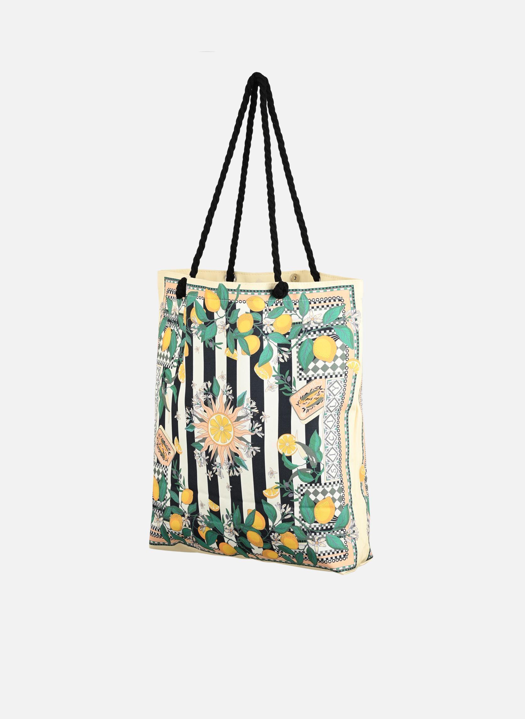 Cabas BARNABY SICILY femme multicolore Wild Cabas BARNABY SICILY femme multicolore Noir