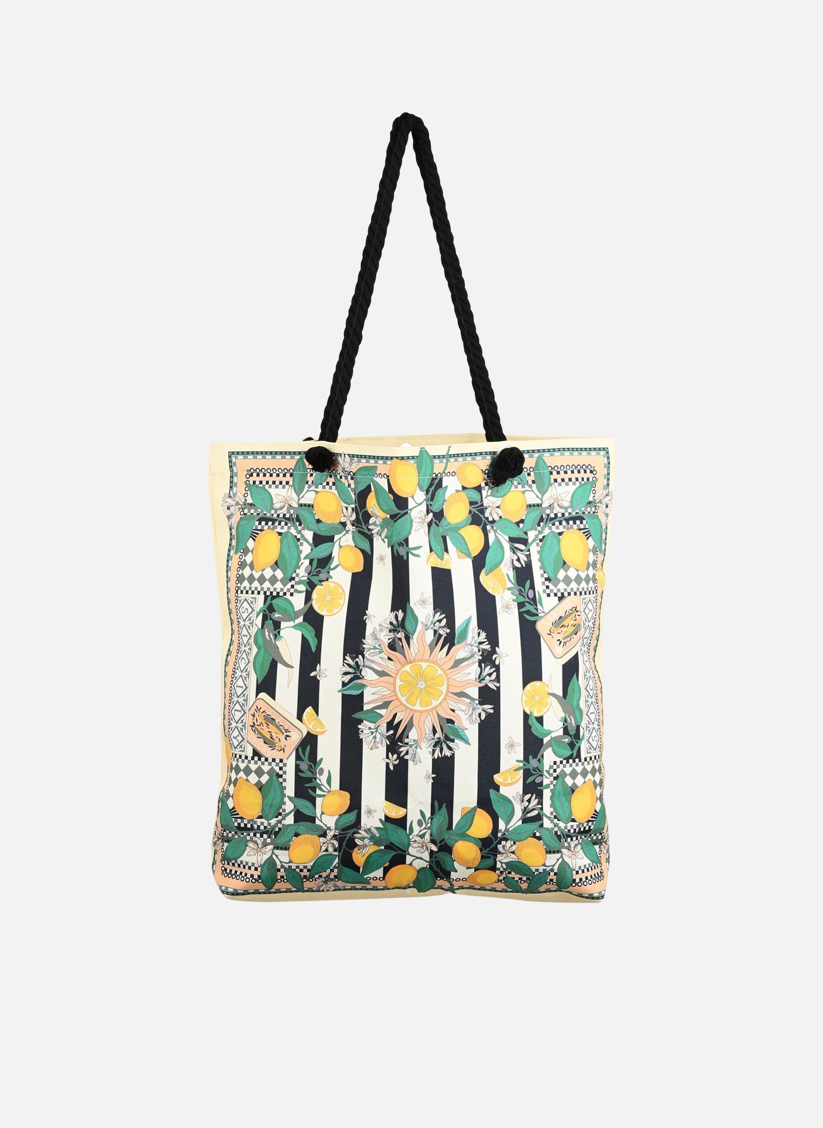 Cabas BARNABY SICILY femme multicolore Wild Cabas BARNABY SICILY femme multicolore Noir