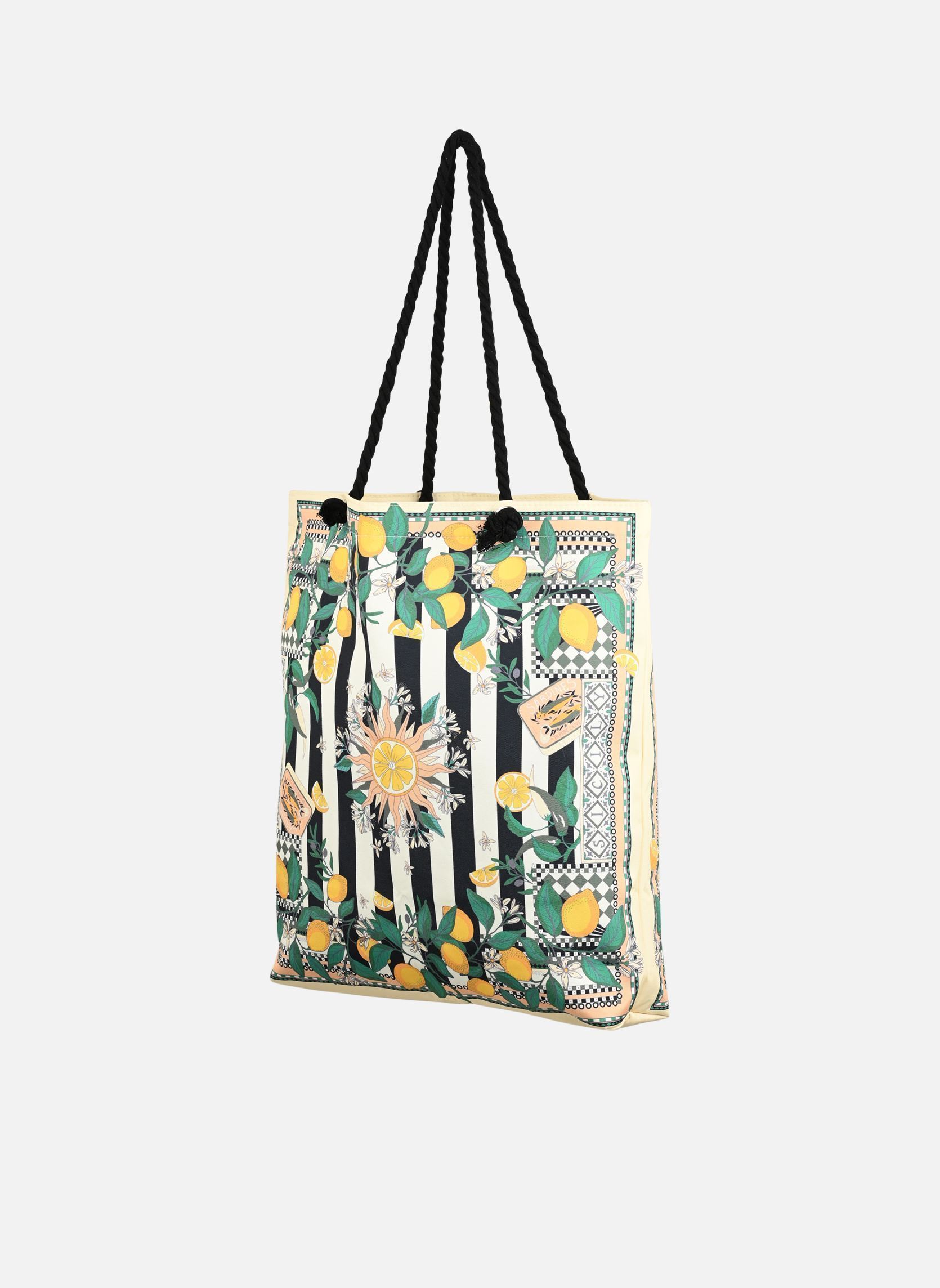 Cabas BARNABY SICILY femme multicolore Wild Cabas BARNABY SICILY femme multicolore Noir