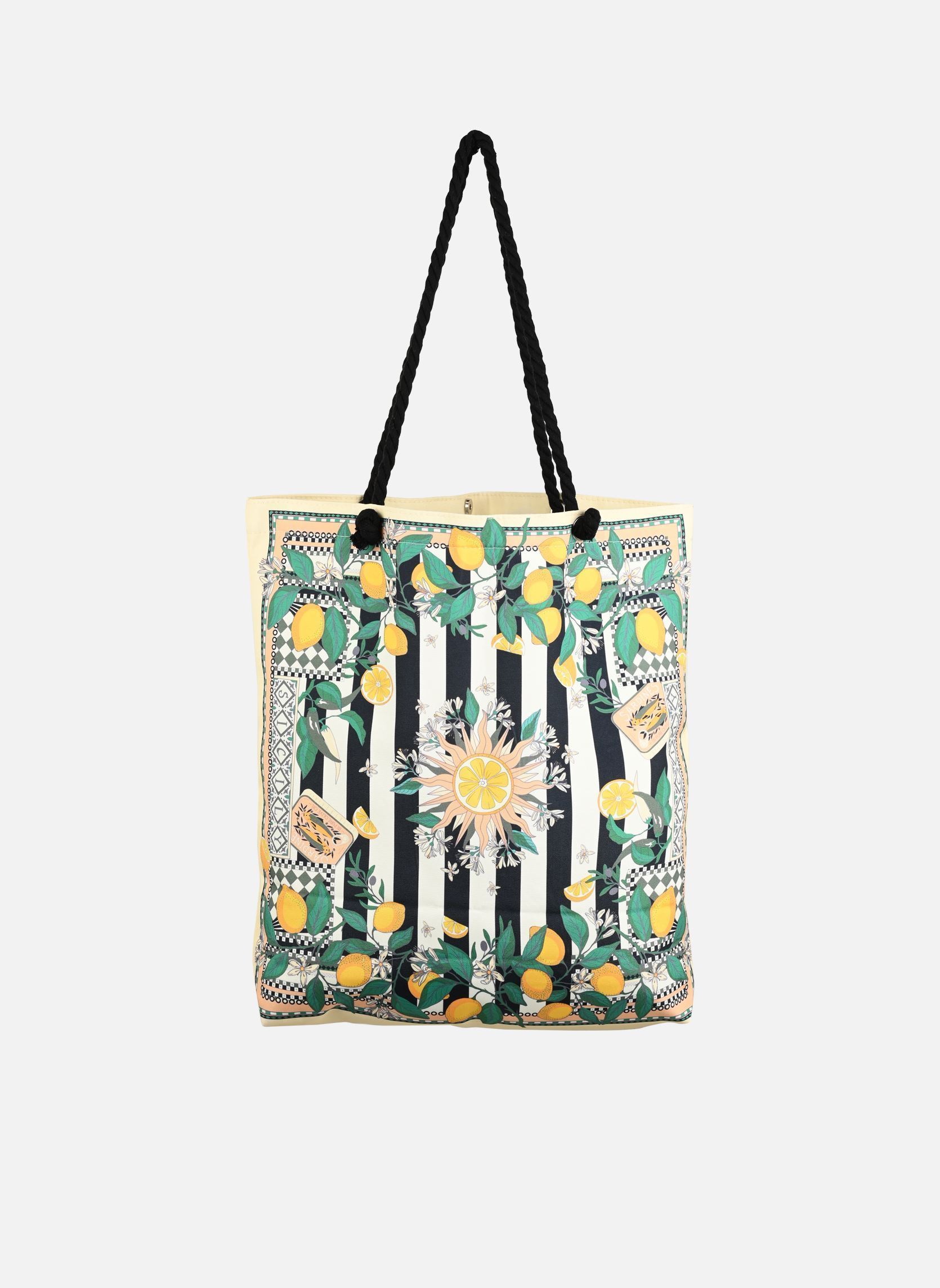 Cabas BARNABY SICILY femme multicolore Wild Cabas BARNABY SICILY femme multicolore Noir