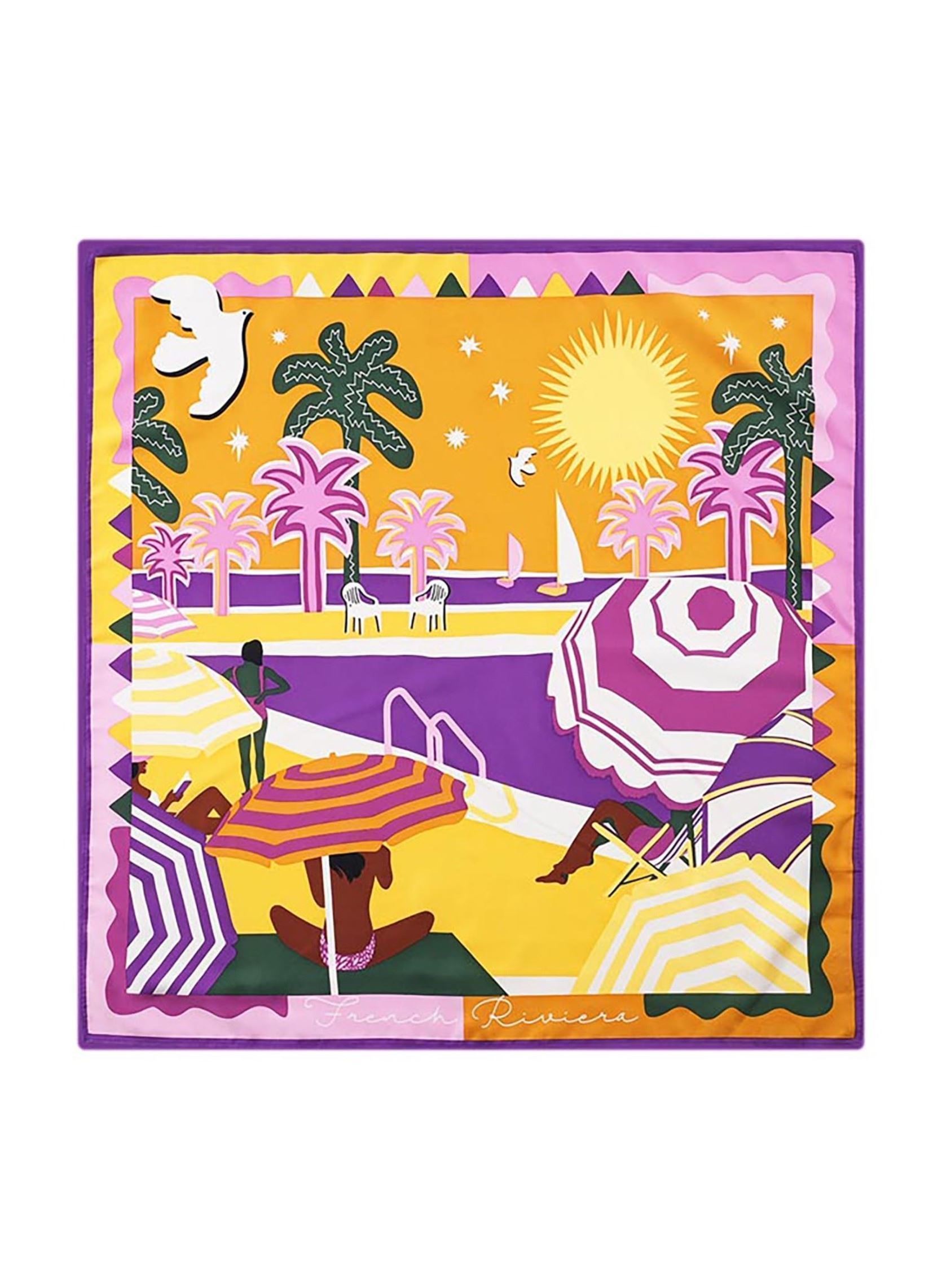 Foulards CHACHACHA MEDIUM femme jaune Wild Foulards CHACHACHA MEDIUM femme jaune Jaune