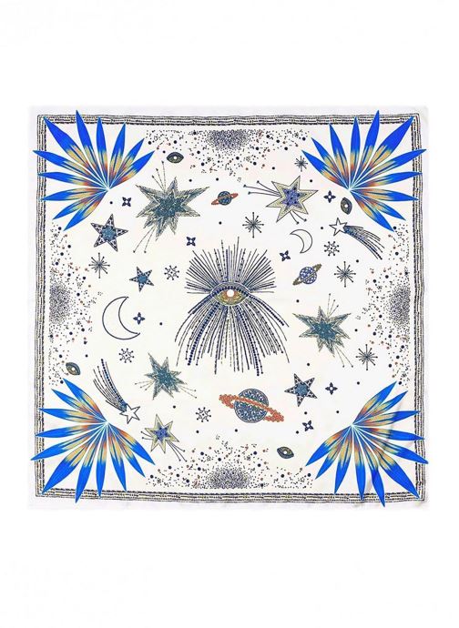 Wild Foulards COMETE BIG femme blanc