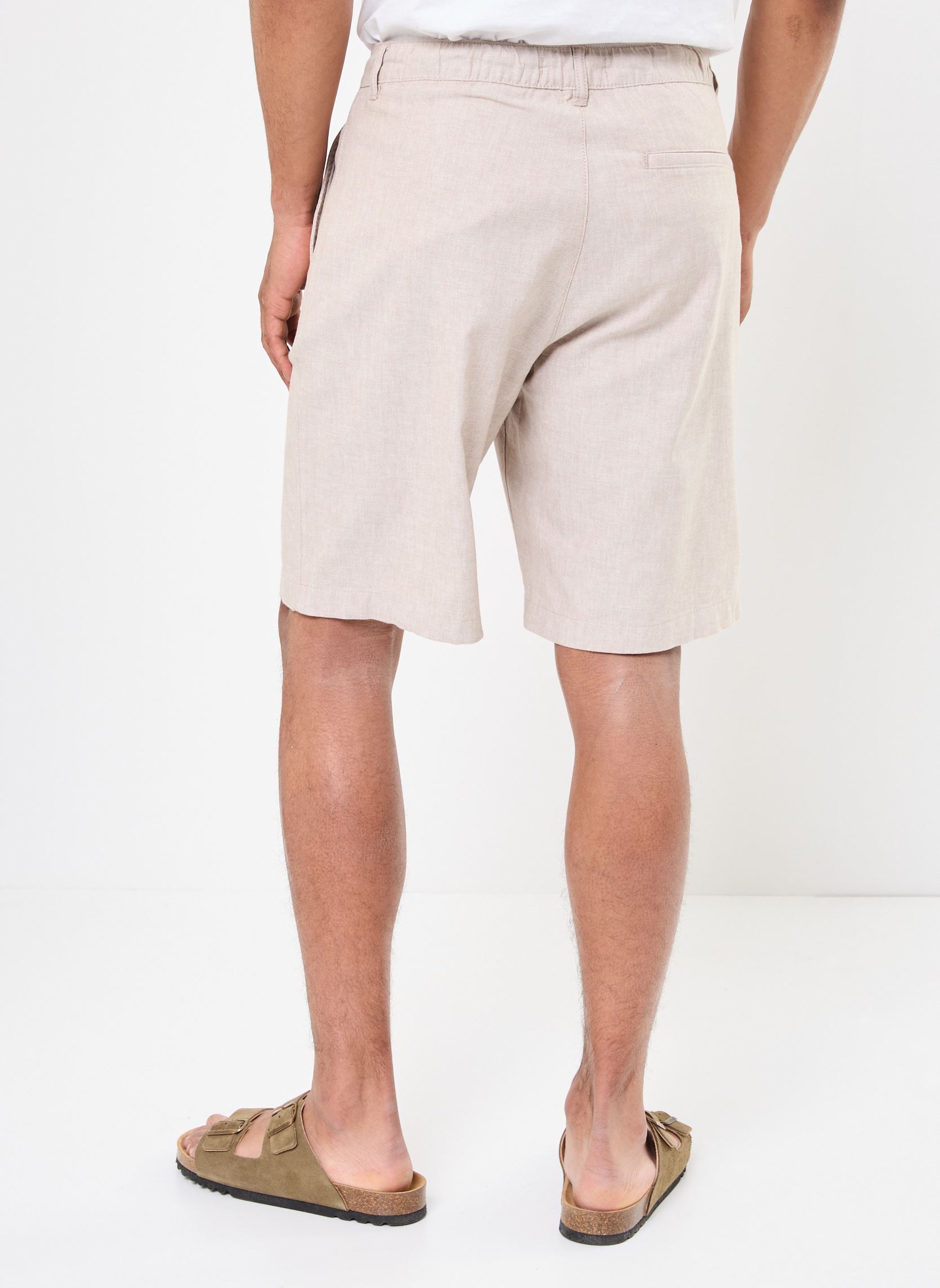 Bermuda's SERGIO lin heren beige Marvin&Co Bermuda's SERGIO lin heren beige KELP