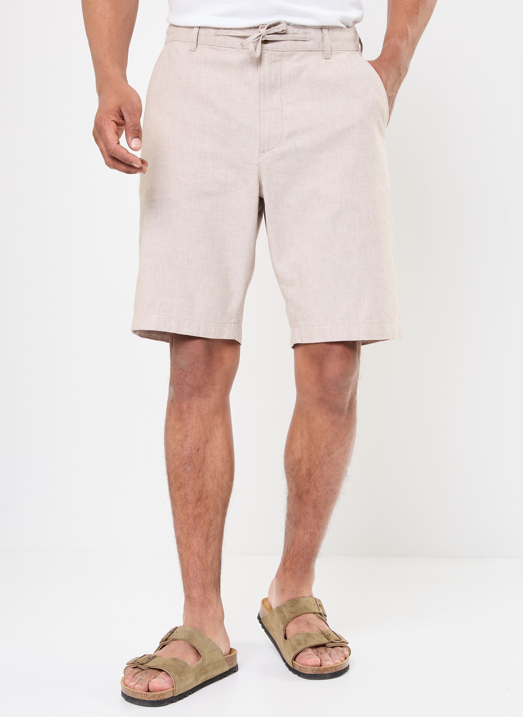Bermuda's SERGIO lin heren beige Marvin&Co Bermuda's SERGIO lin heren beige KELP