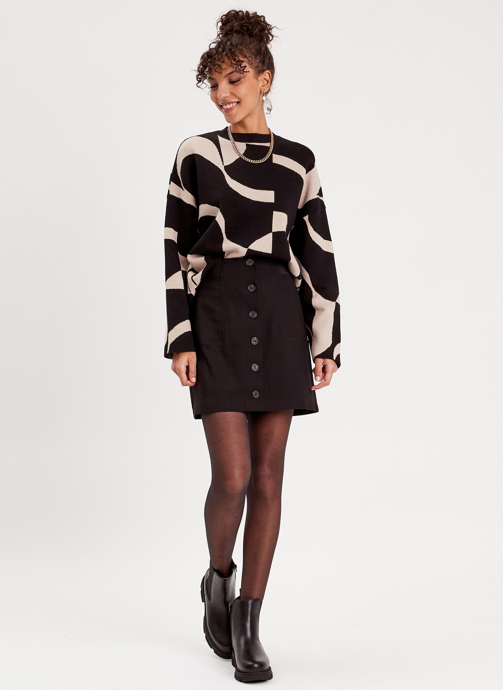 Jupes mi-longues JUBENGATICE2 femme noir Cache Cache Jupes mi-longues JUBENGATICE2 femme noir Noir