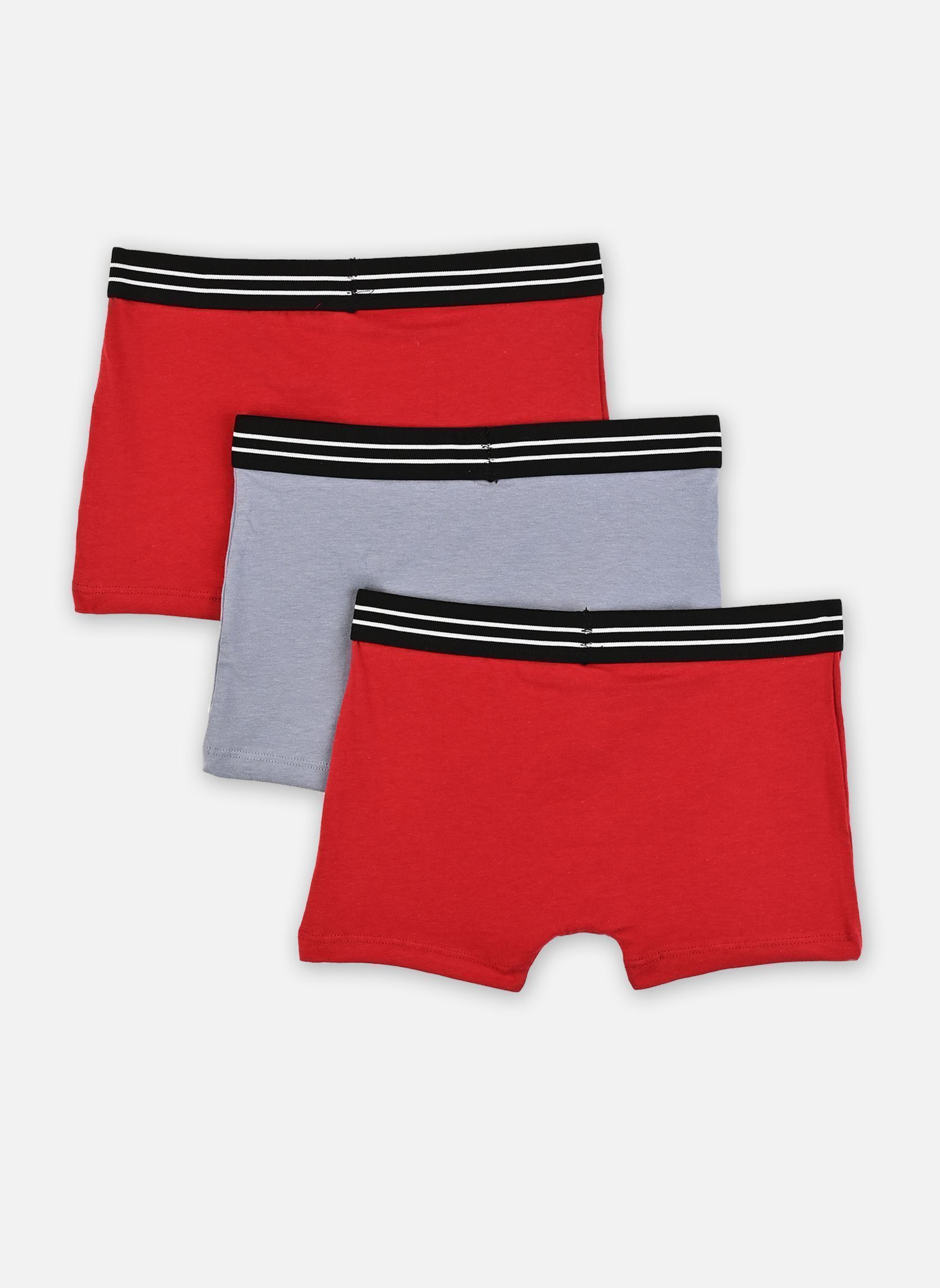 Lots sous-vêtements Ecodim Boxer x3 garçon multicolore Dim Lots sous-vêtements Ecodim Boxer x3 garçon multicolore RGE CARM/ROUG CARM/BL PROV