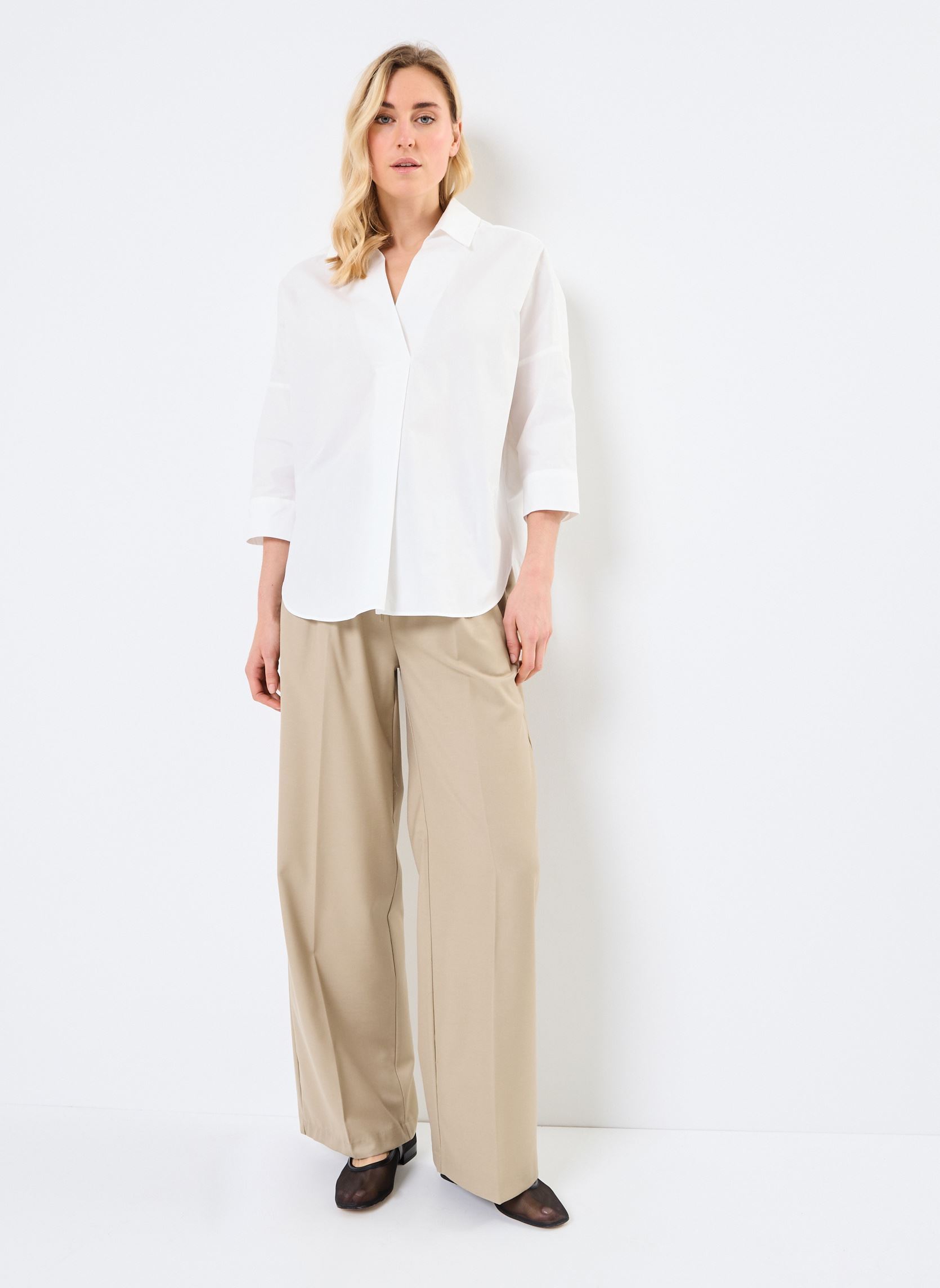 Blouses manches longues Pavel femme blanc Grace & Mila Blouses manches longues Pavel femme blanc Ecru