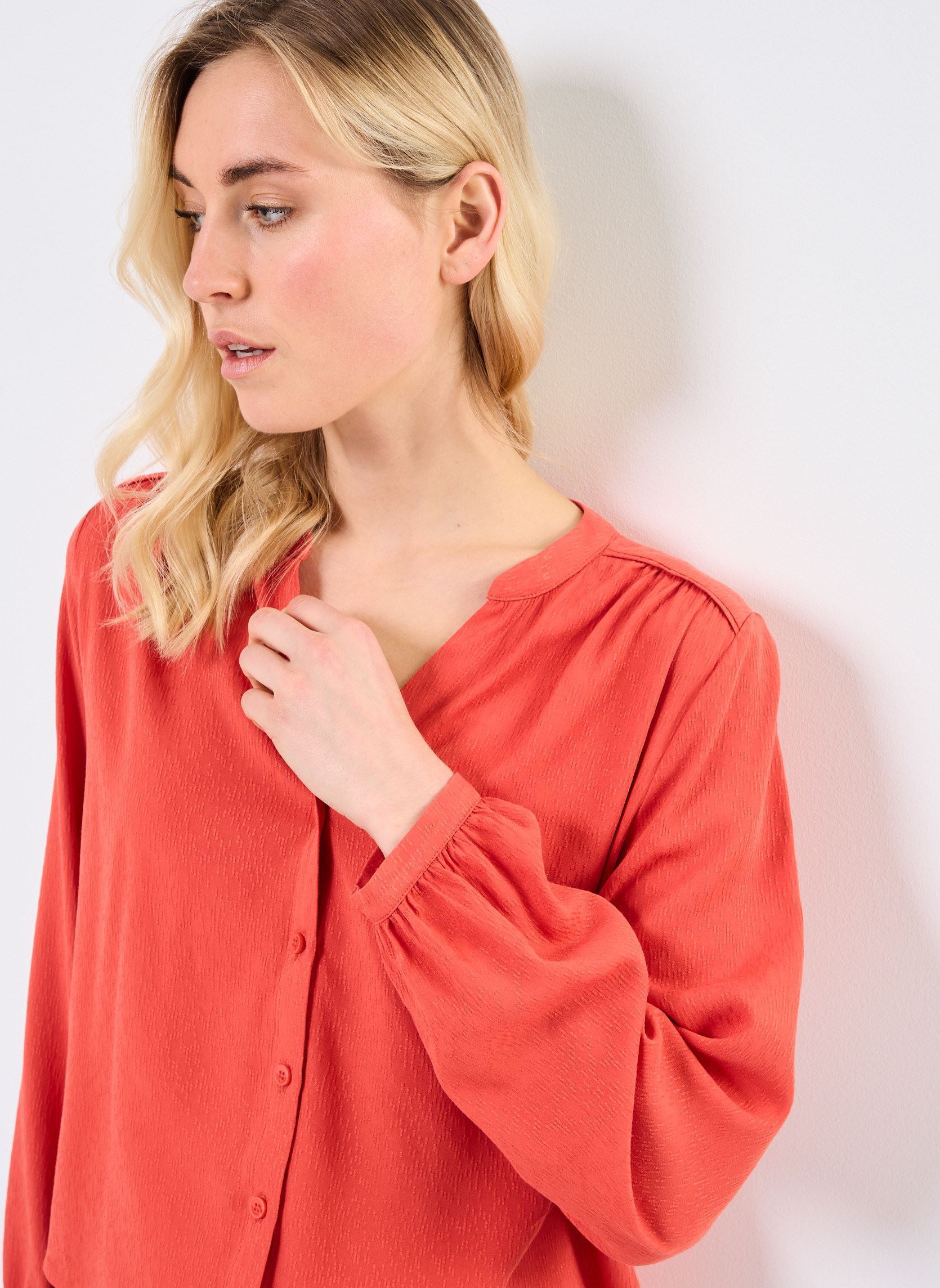 Blouses manches longues Perrone femme orange Grace & Mila Blouses manches longues Perrone femme orange Terracotta