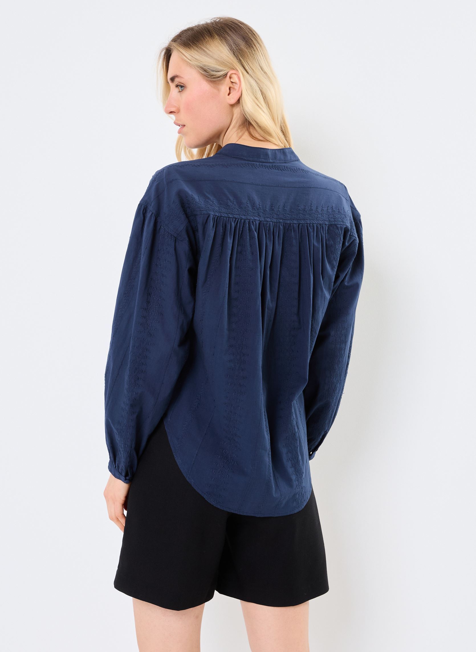 Langarm-Blusen Persia damen blau Grace & Mila Langarm-Blusen Persia damen blau Marine