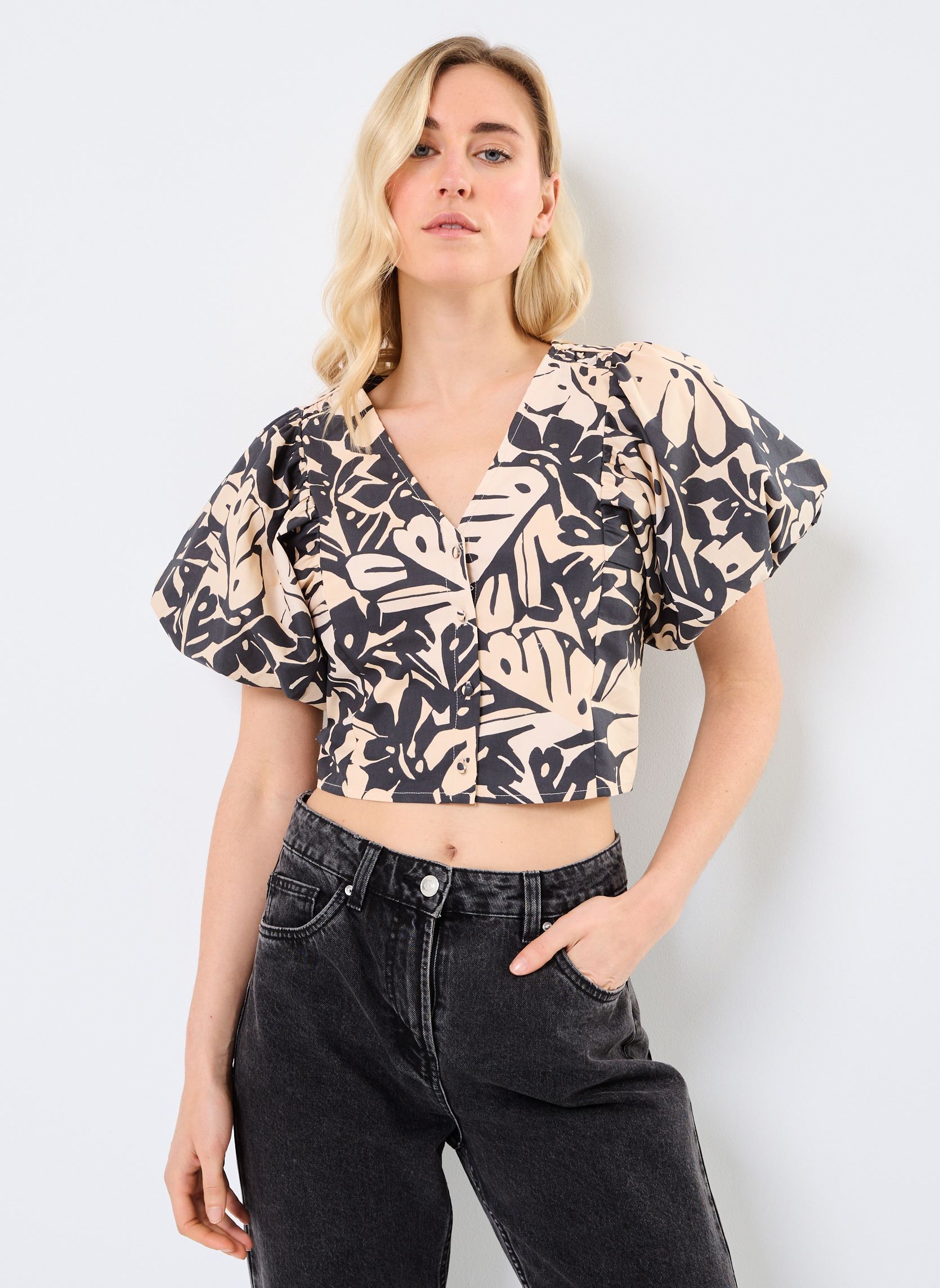 Langarm-Blusen Pineapple damen beige Grace & Mila Langarm-Blusen Pineapple damen beige BEIGE