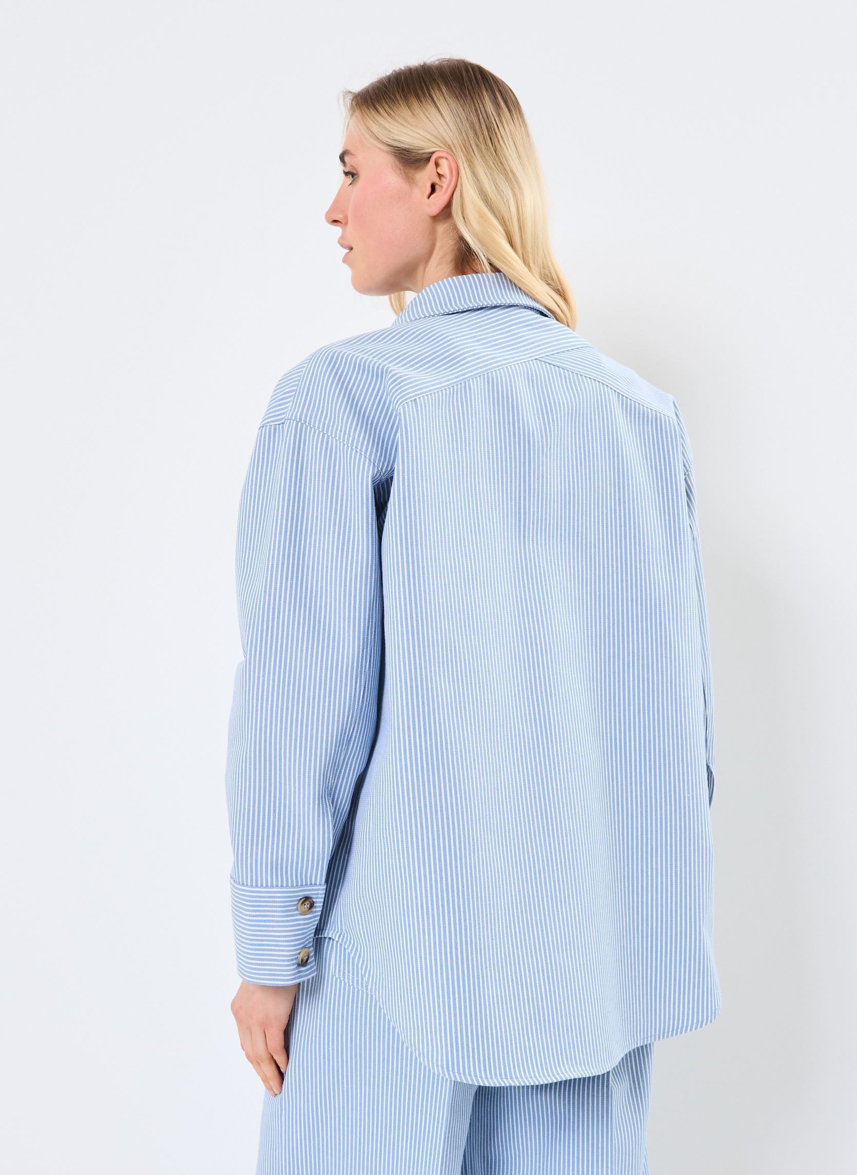 Camicie a maniche lunghe Peggy donna blu Grace & Mila Camicie a maniche lunghe Peggy donna blu Bleu