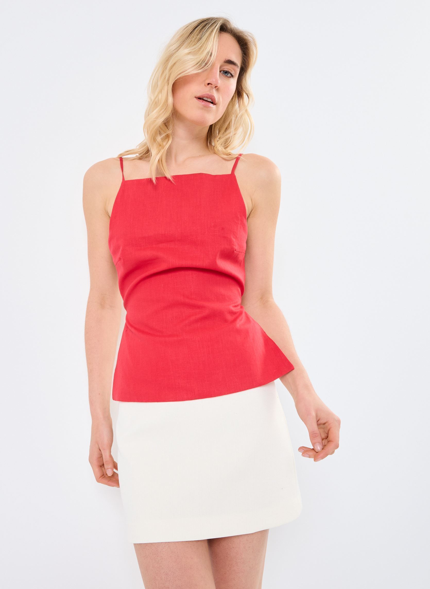 Tops Pesto femme rose Grace & Mila Tops Pesto femme rose ROUGE