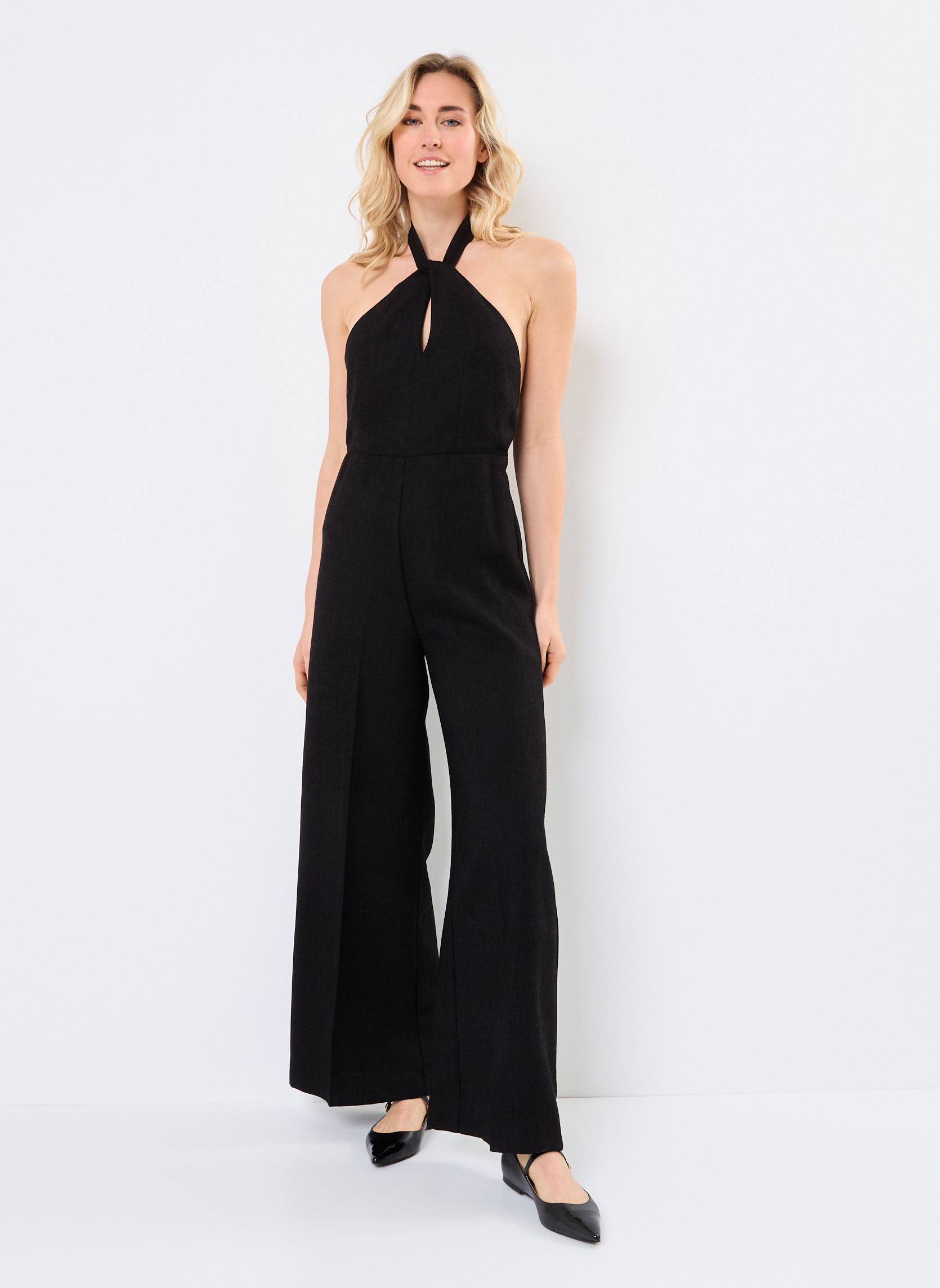 Tute pantalone Philomene donna nero Grace & Mila Tute pantalone Philomene donna nero NOIR
