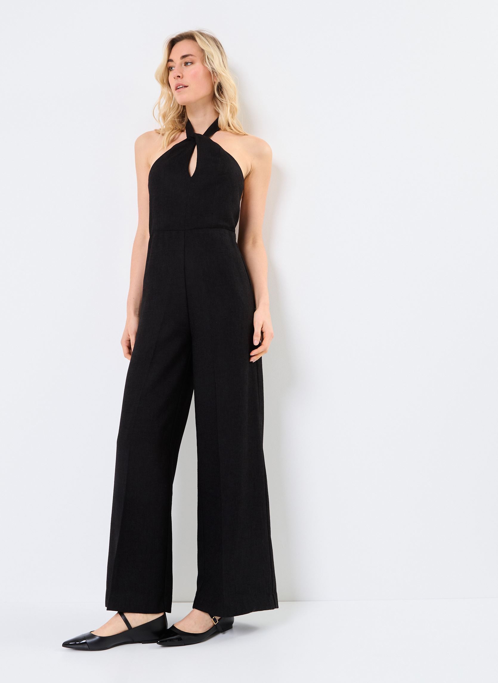 Tute pantalone Philomene donna nero Grace & Mila Tute pantalone Philomene donna nero NOIR