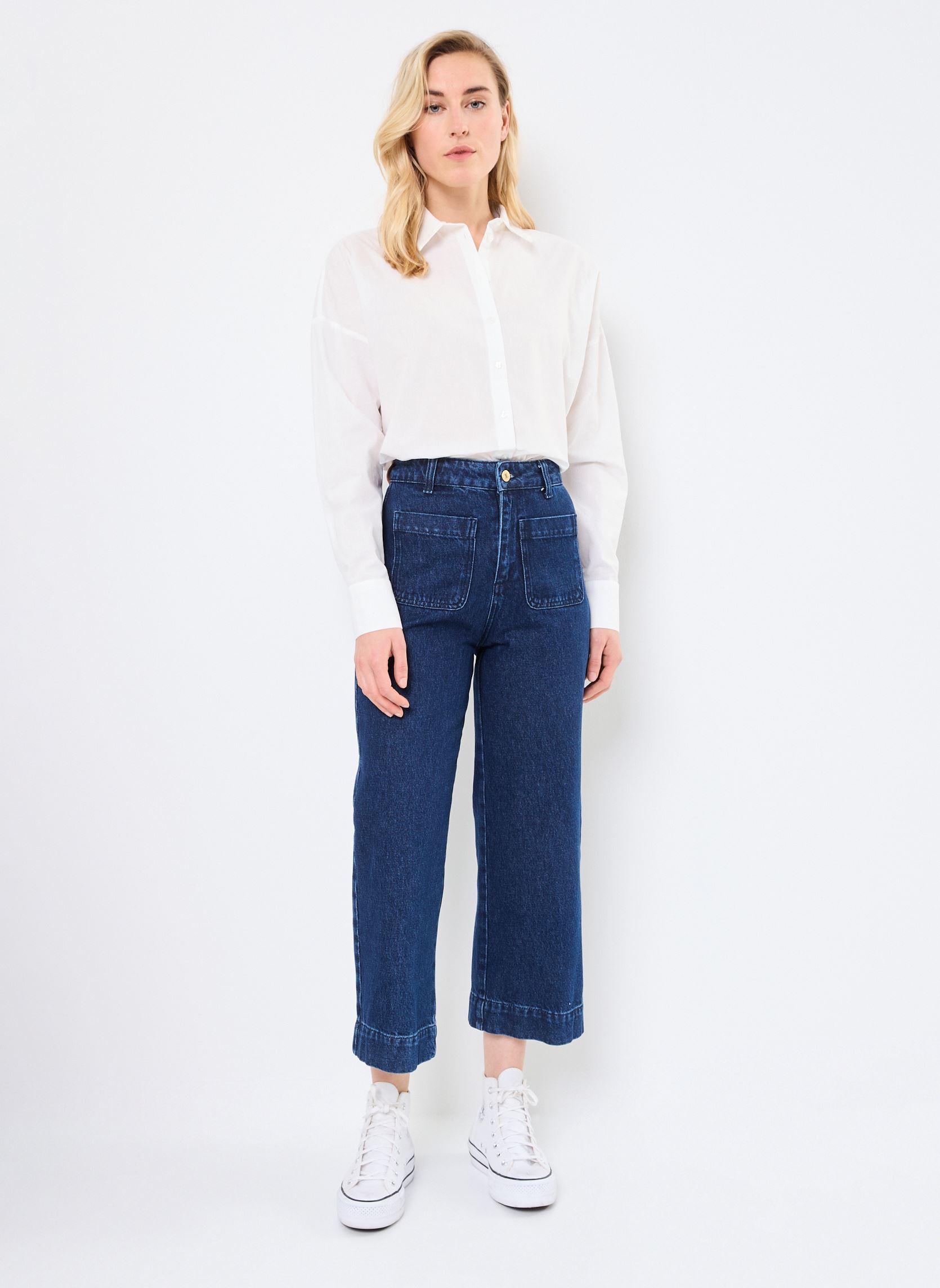 Rechte jeans / Straight Leg Jeans Joe dames blauw Grace & Mila Rechte jeans / Straight Leg Jeans Joe dames blauw Medium Blue