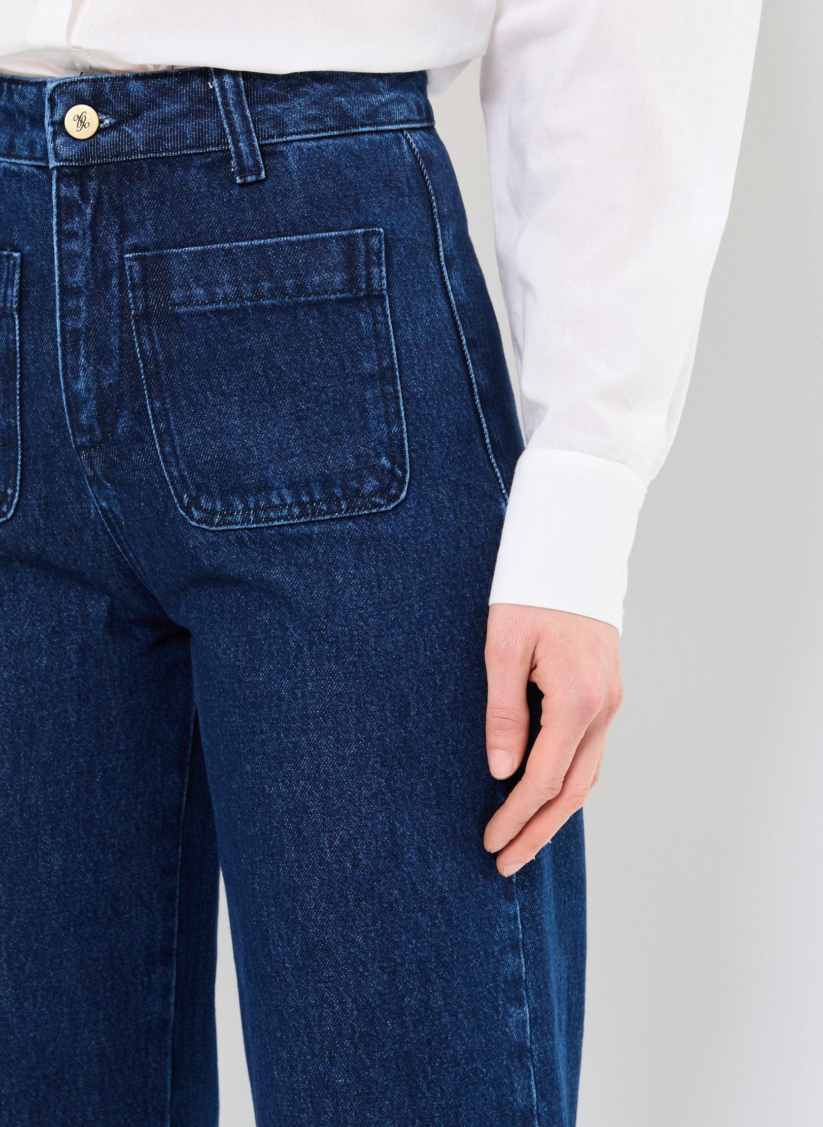 Rechte jeans / Straight Leg Jeans Joe dames blauw Grace & Mila Rechte jeans / Straight Leg Jeans Joe dames blauw Medium Blue