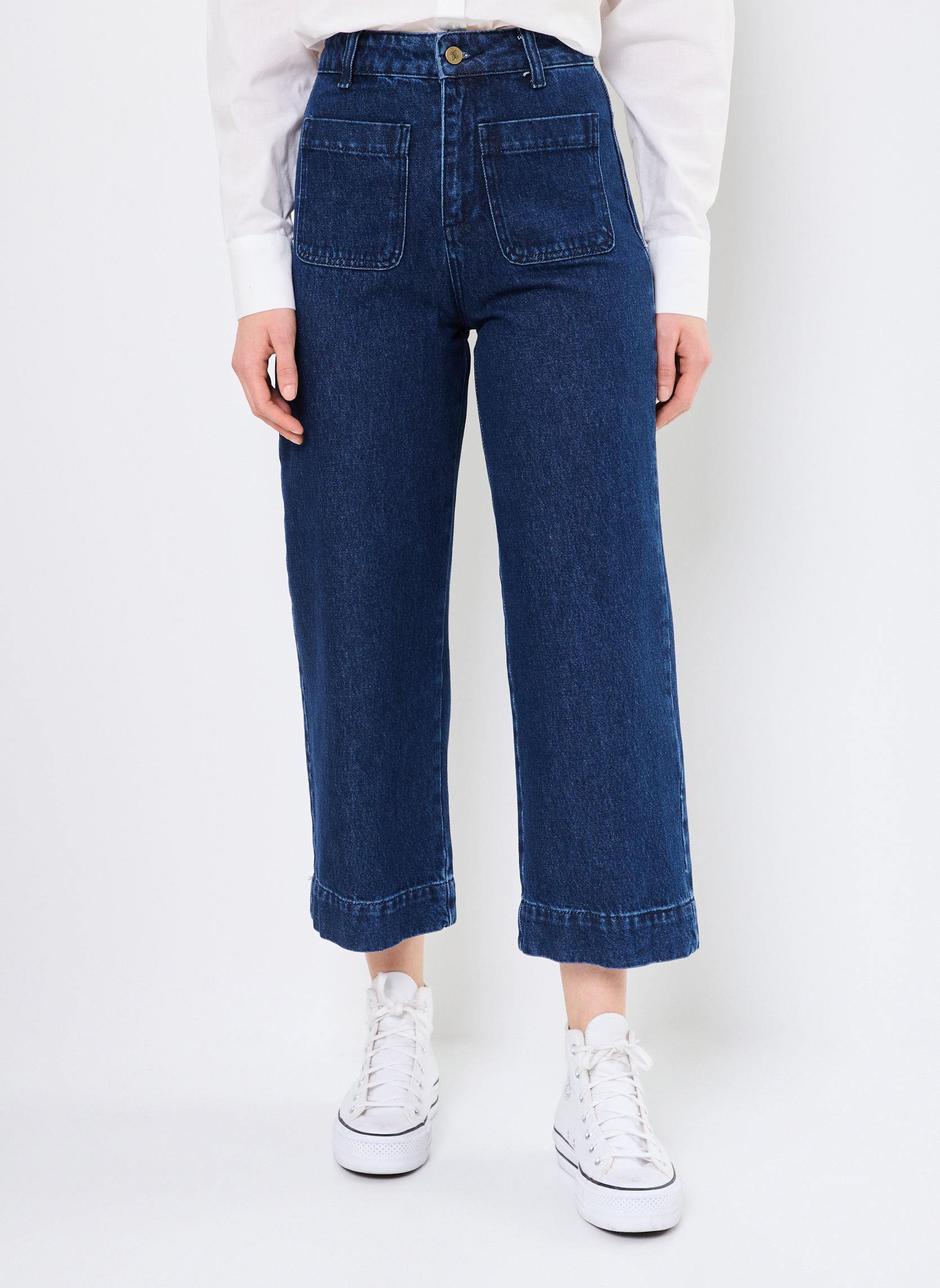 Jean Capri Femme Old Navy Bleu Marine, Taille 14, Longueur 24 Pouces (très Bon état)
