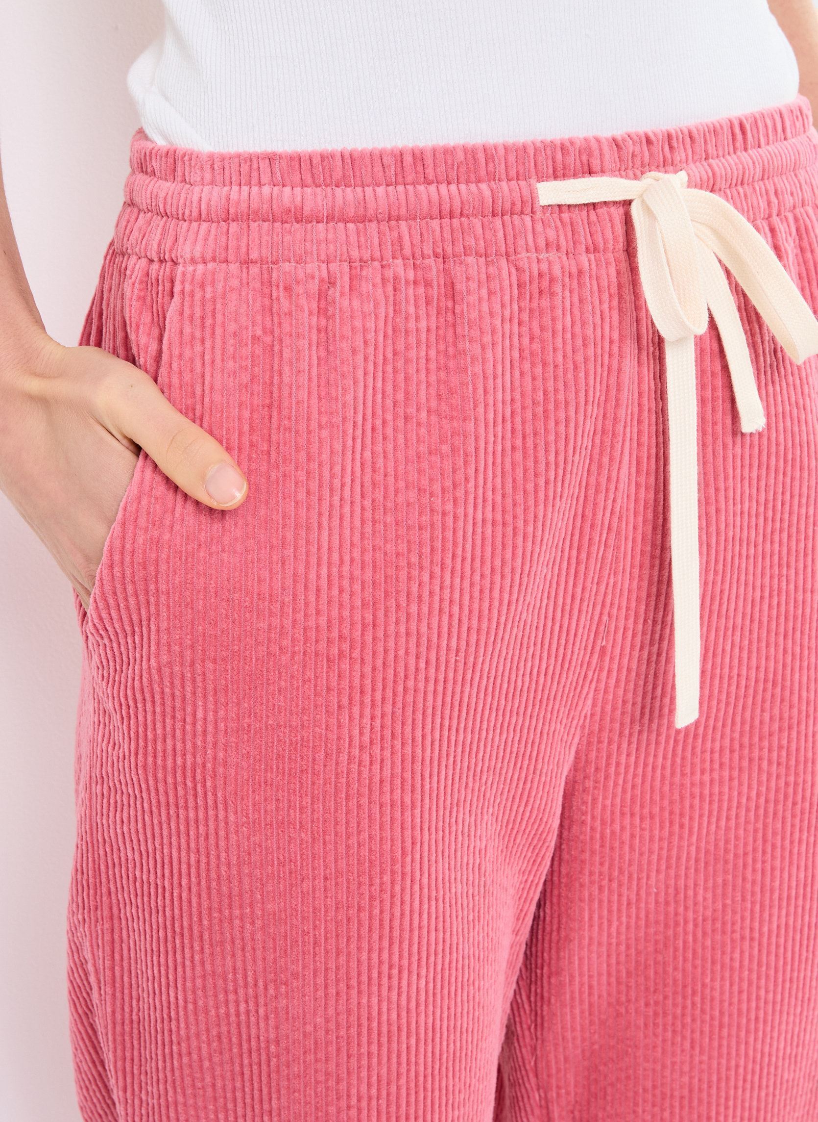 Pantalons larges Paul femme rose Grace & Mila Pantalons larges Paul femme rose Rose