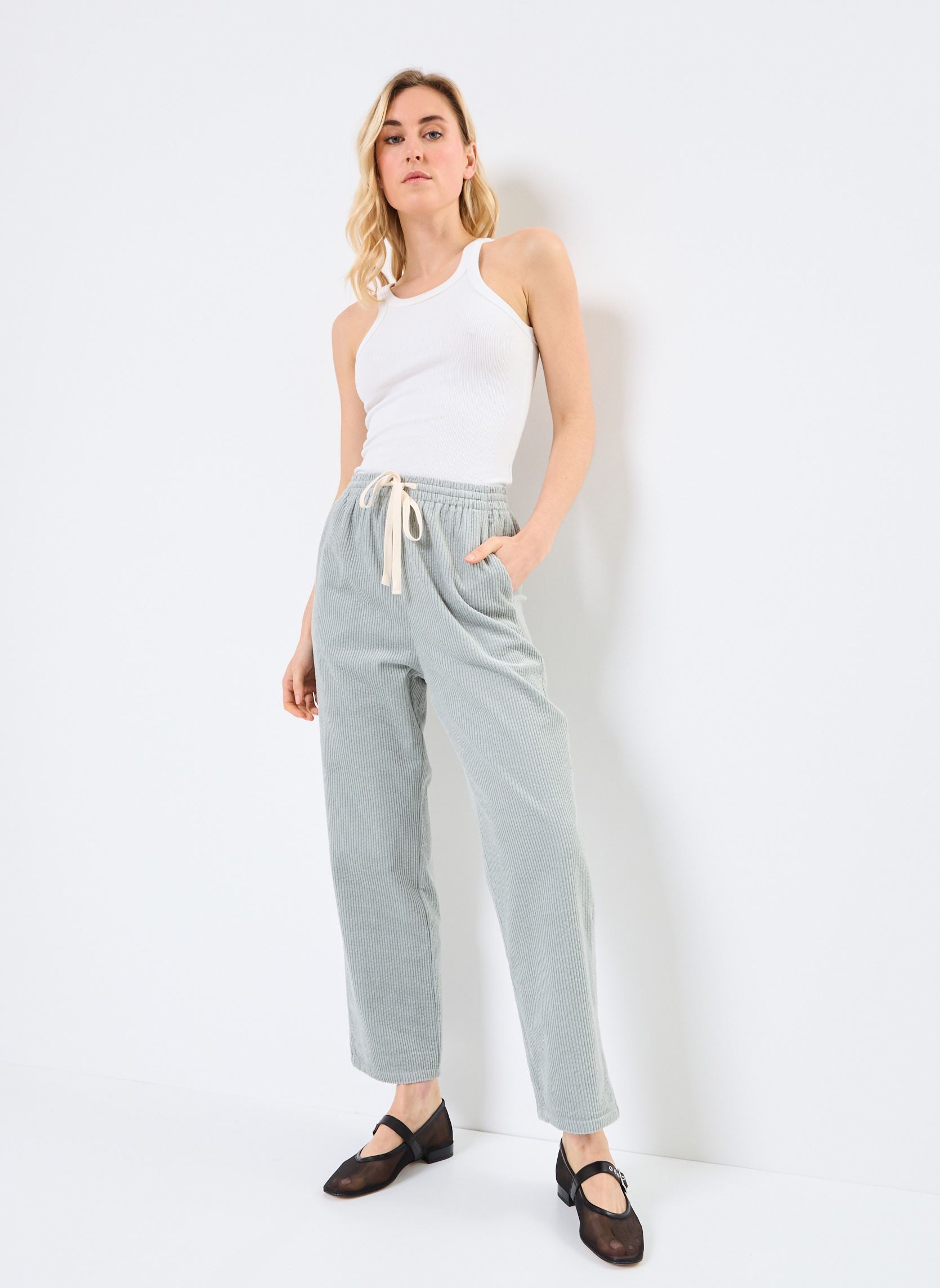 Pantaloni larghi Paul donna verde Grace & Mila Pantaloni larghi Paul donna verde Vert