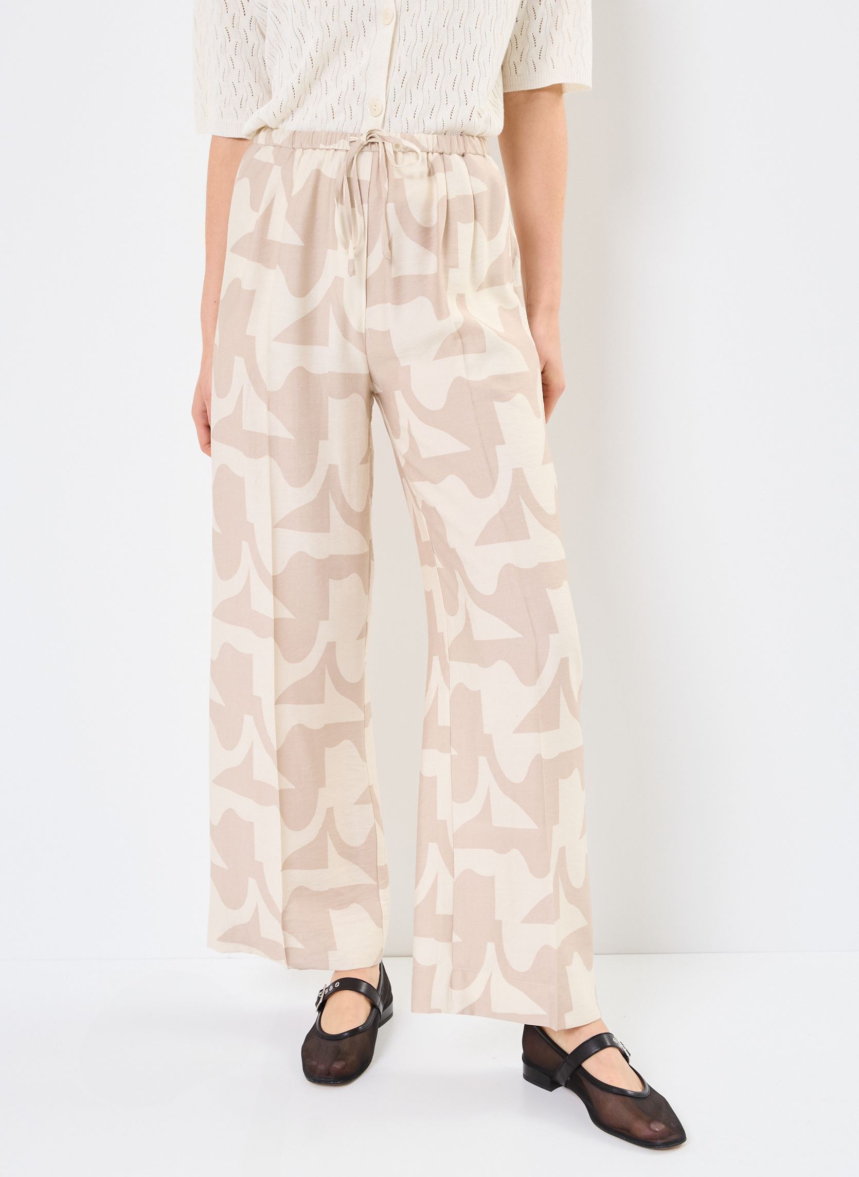 Pantalons larges Pavot femme beige Grace & Mila Pantalons larges Pavot femme beige BEIGE