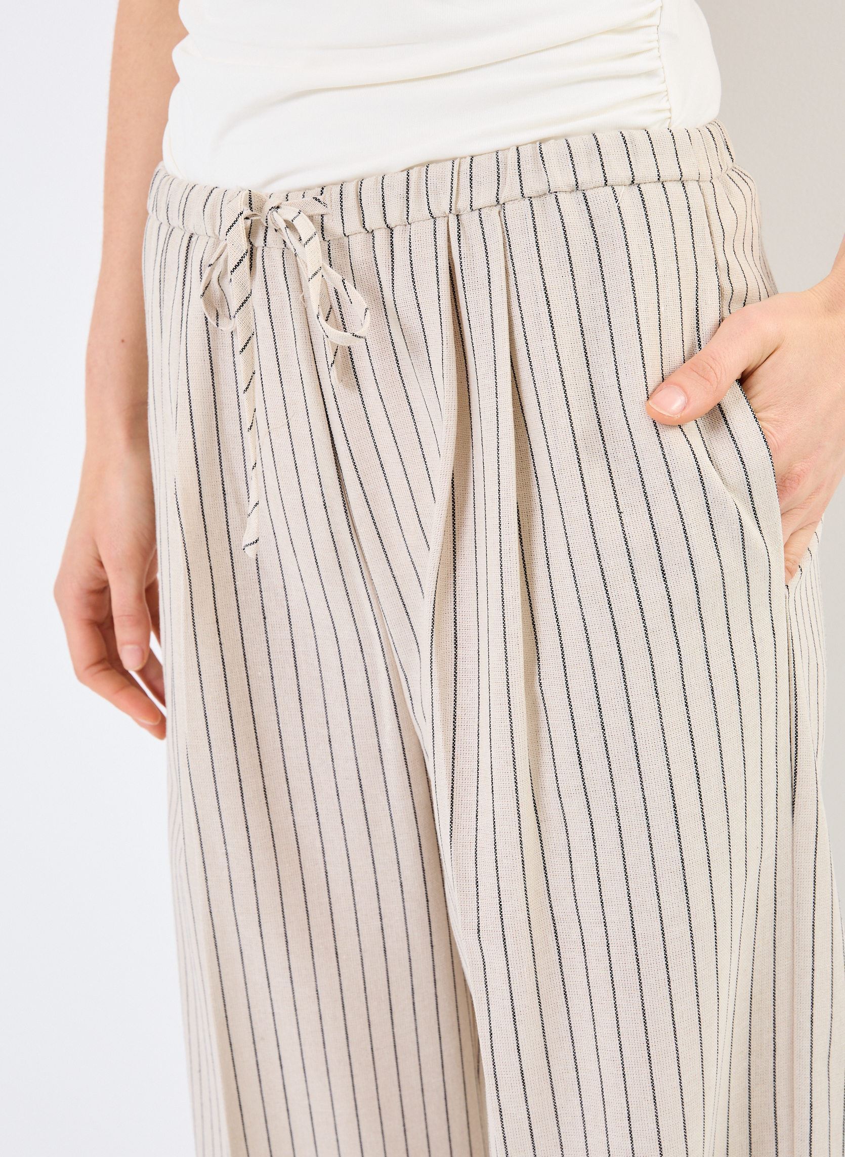 Pantaloni larghi Perry donna beige Grace & Mila Pantaloni larghi Perry donna beige BEIGE