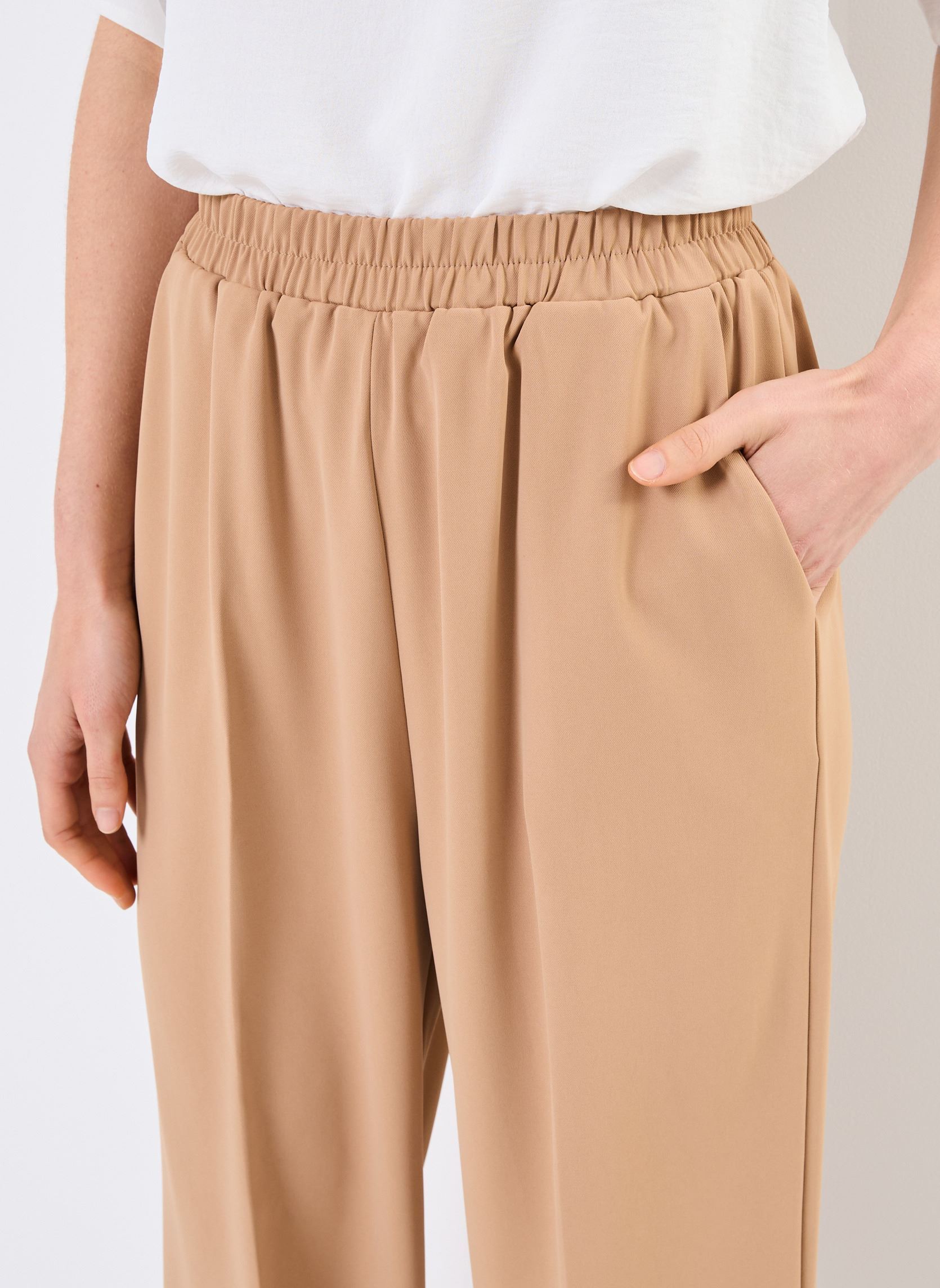 Pantalons larges Picasso femme marron Grace & Mila Pantalons larges Picasso femme marron Camel