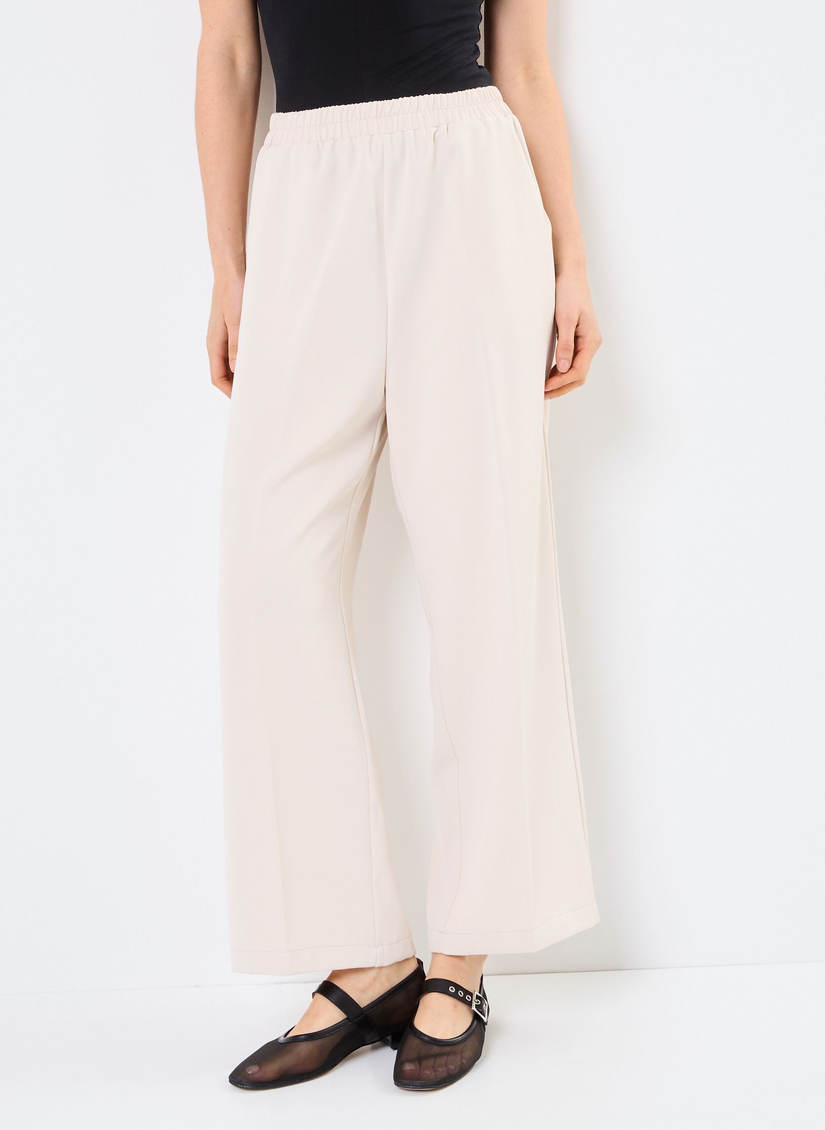 Weite Hosen Picasso damen weiß Grace & Mila Weite Hosen Picasso damen weiß Ecru