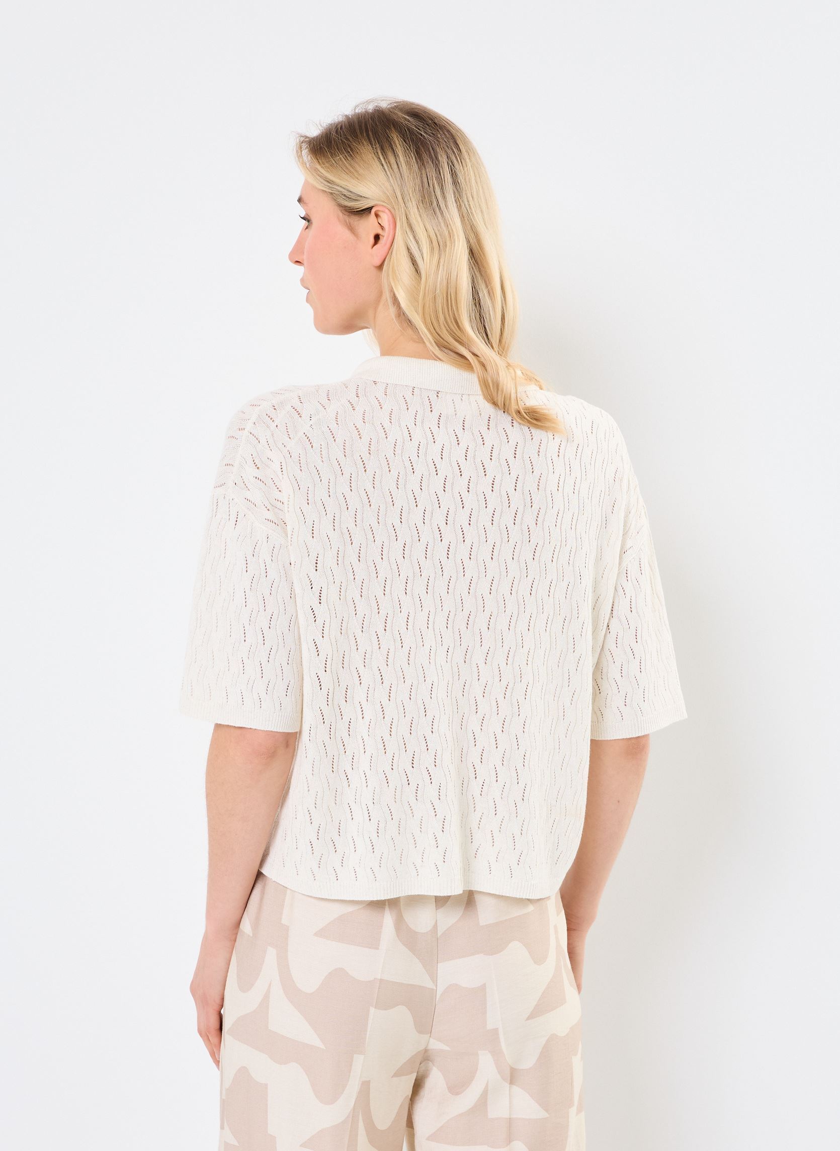 Gilet Pao donna bianco Grace & Mila Gilet Pao donna bianco ECRU