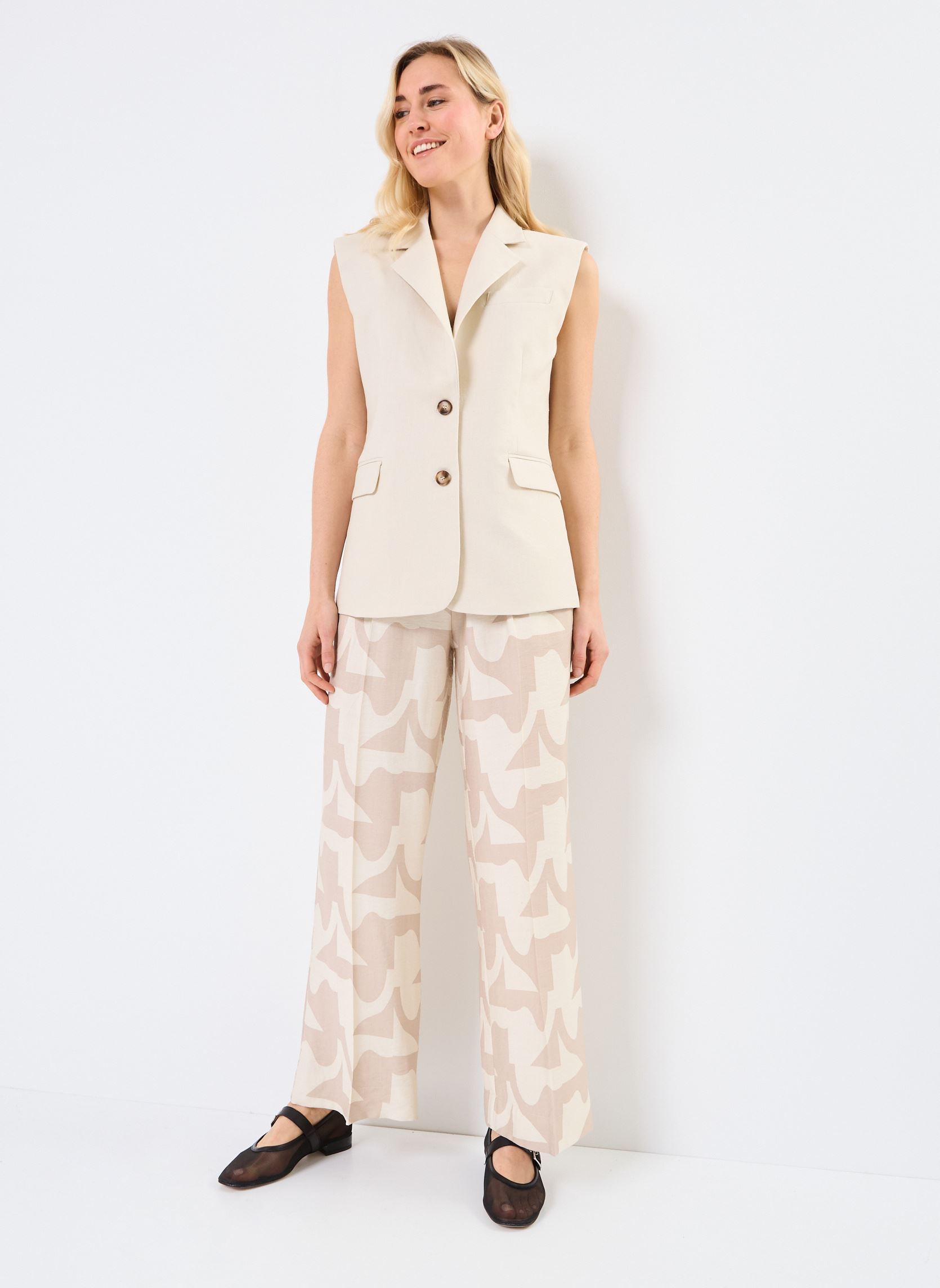 Vesten Pietro dames beige Grace & Mila Vesten Pietro dames beige BEIGE