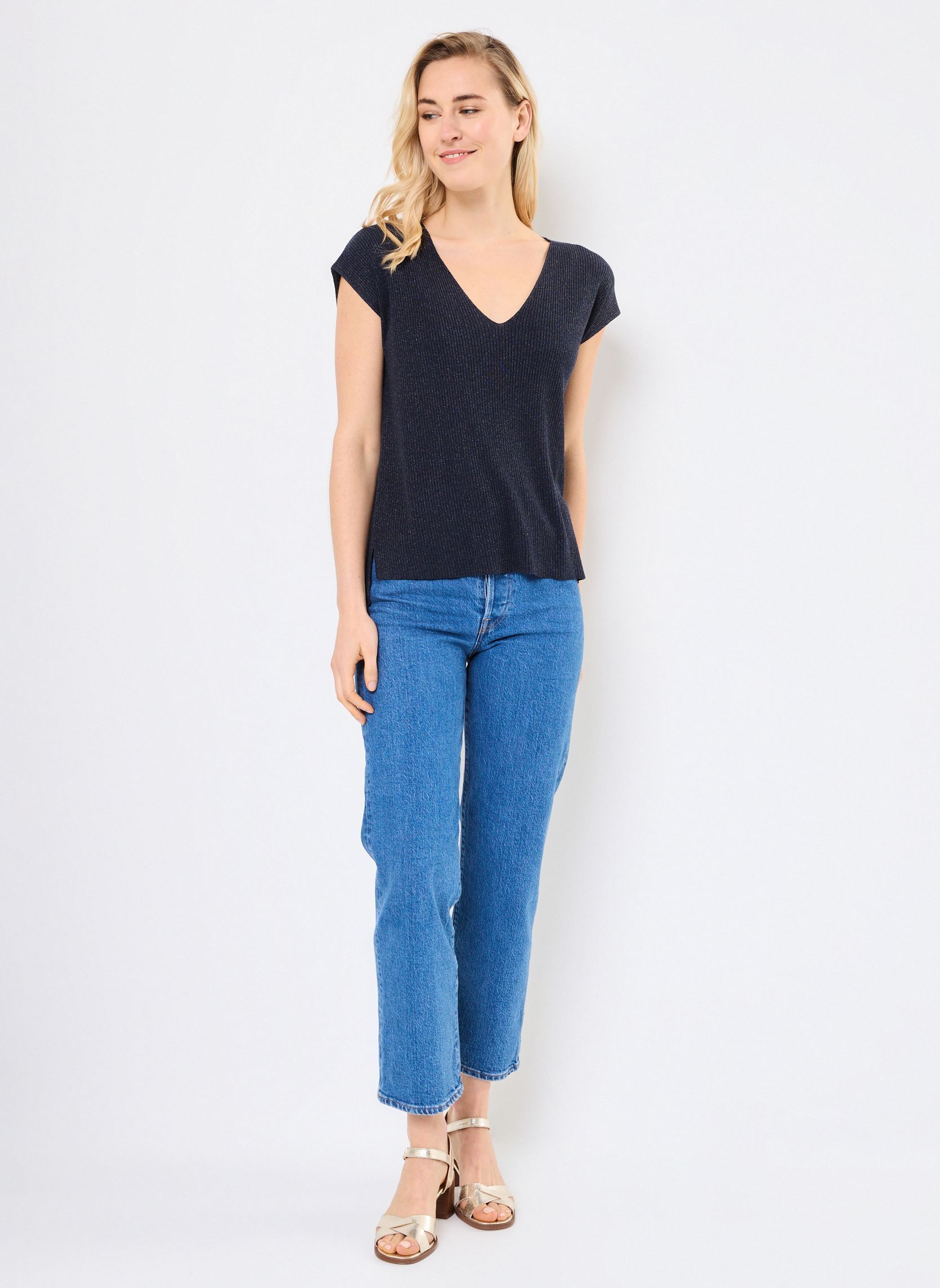 Pulls Pacino femme bleu Grace & Mila Pulls Pacino femme bleu Marine