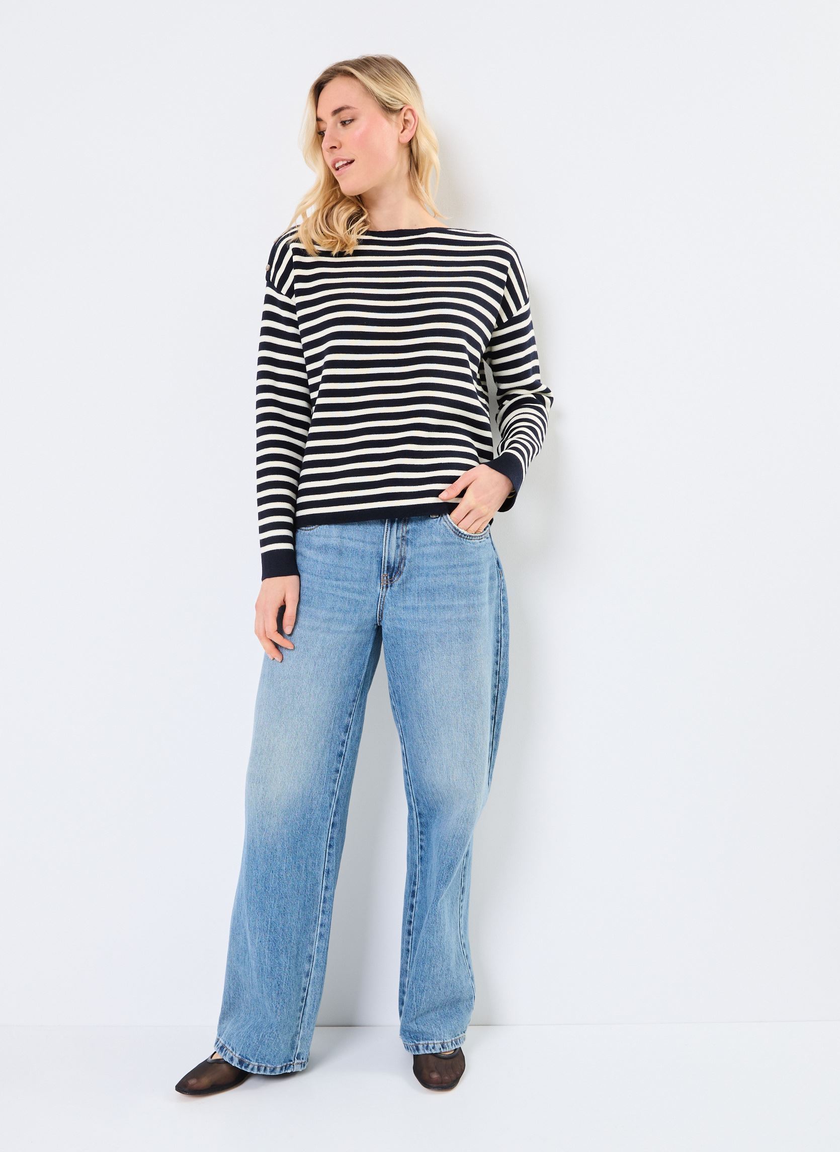 Pulls Pachamama femme bleu Grace & Mila Pulls Pachamama femme bleu Marine