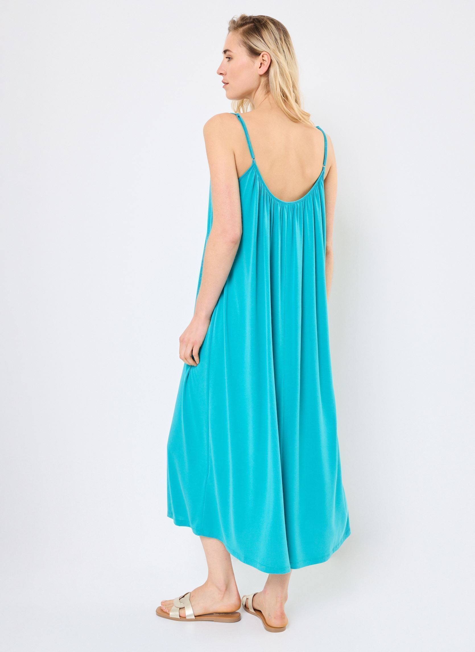 Lange jurken Pivoine dames blauw Grace & Mila Lange jurken Pivoine dames blauw Aqua