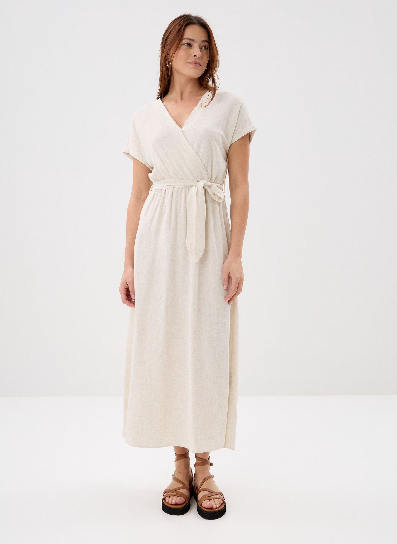 Lange jurken Pollen dames beige Grace & Mila Lange jurken Pollen dames beige Sable