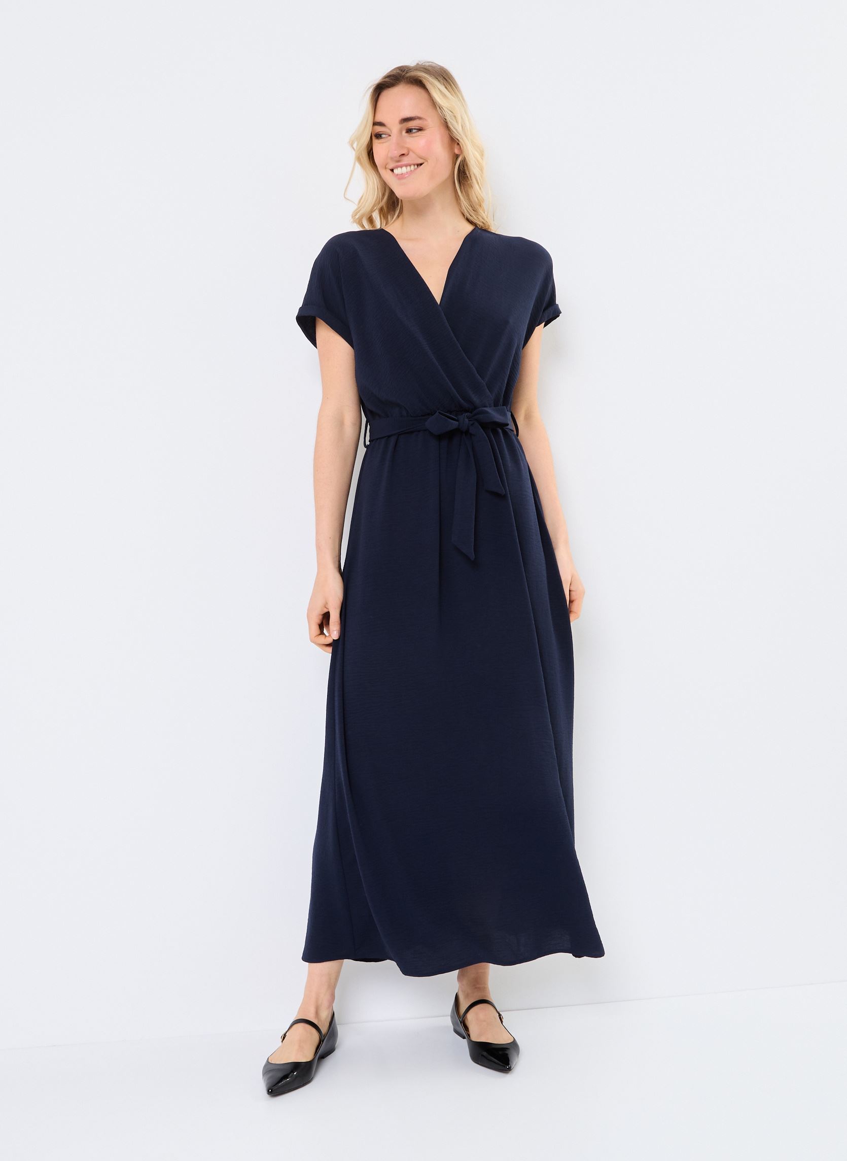 Lange Kleider Papillon damen blau Grace & Mila Lange Kleider Papillon damen blau Marine
