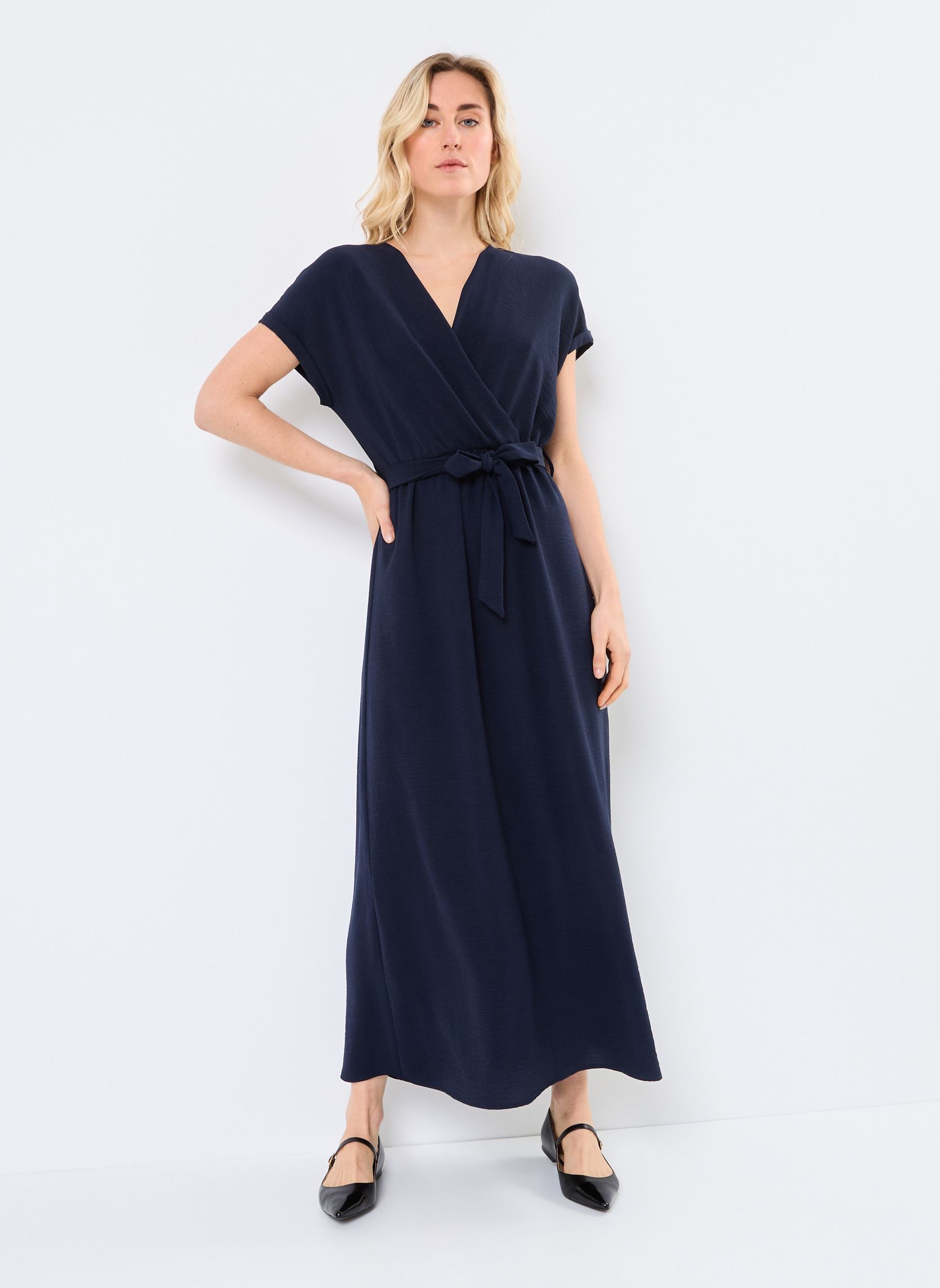 Lange Kleider Papillon damen blau Grace & Mila Lange Kleider Papillon damen blau Marine
