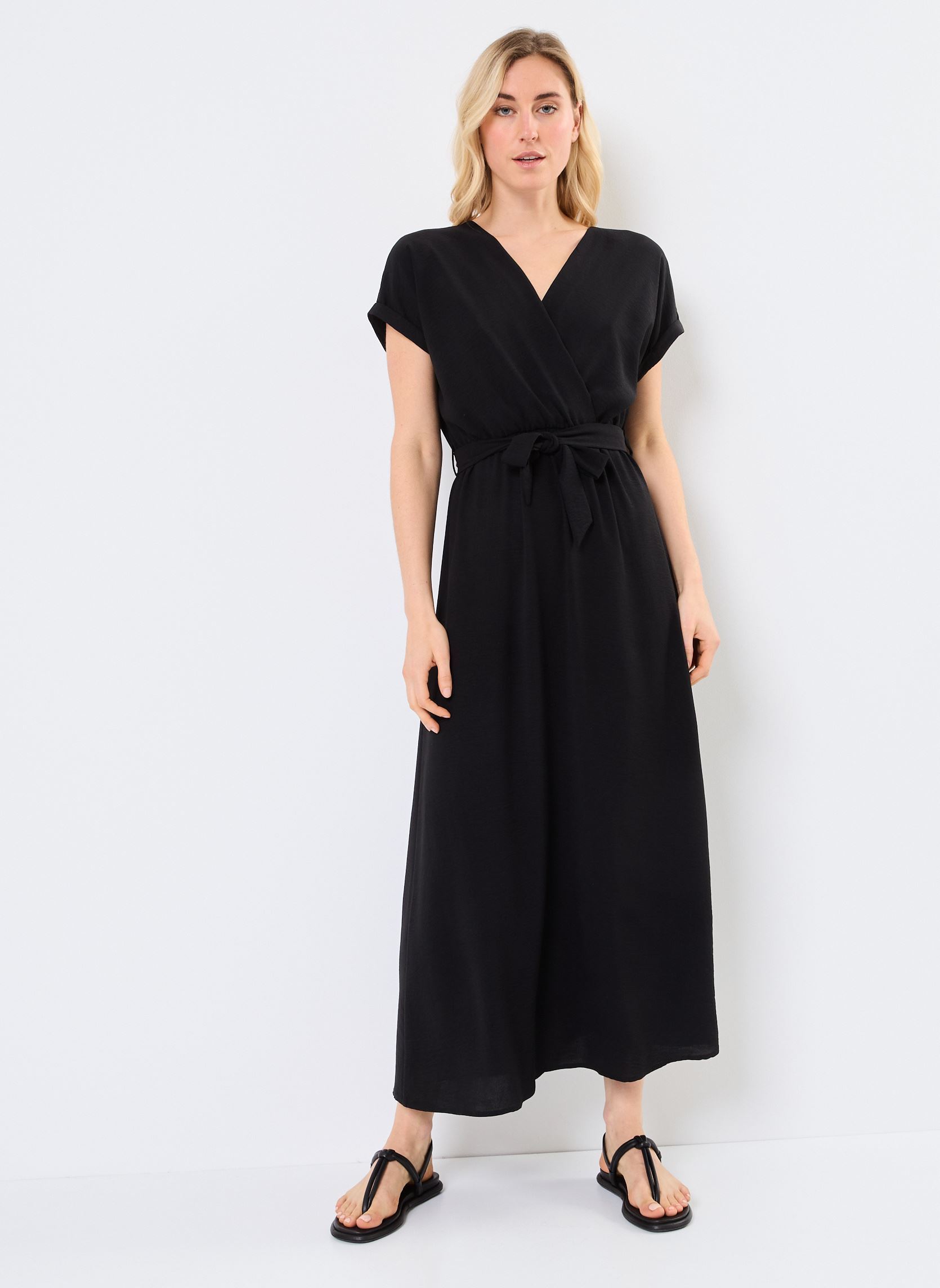 Robes longues Papillon femme noir Grace & Mila Robes longues Papillon femme noir Noir