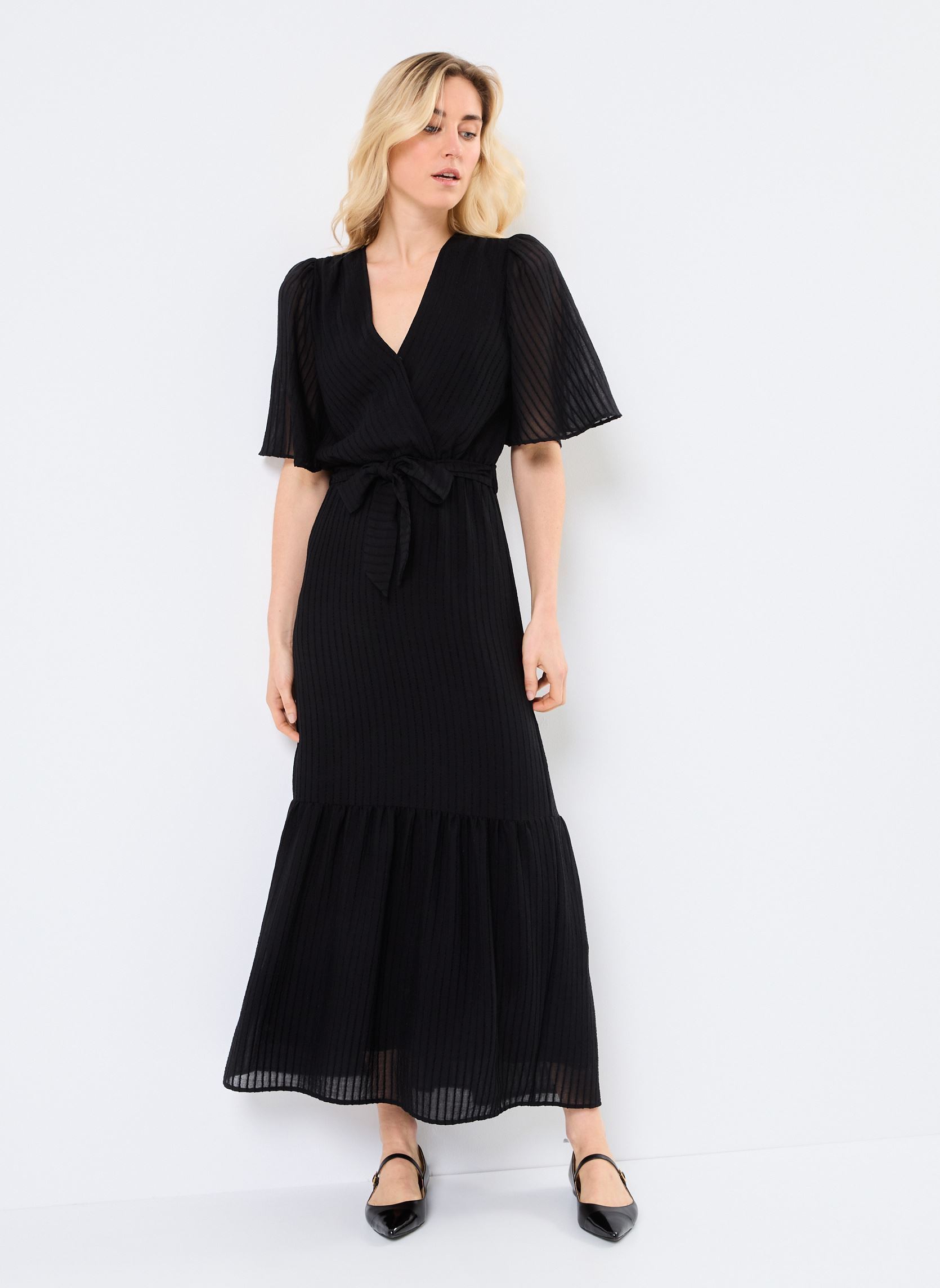Robes longues Perse femme noir Grace & Mila Robes longues Perse femme noir NOIR