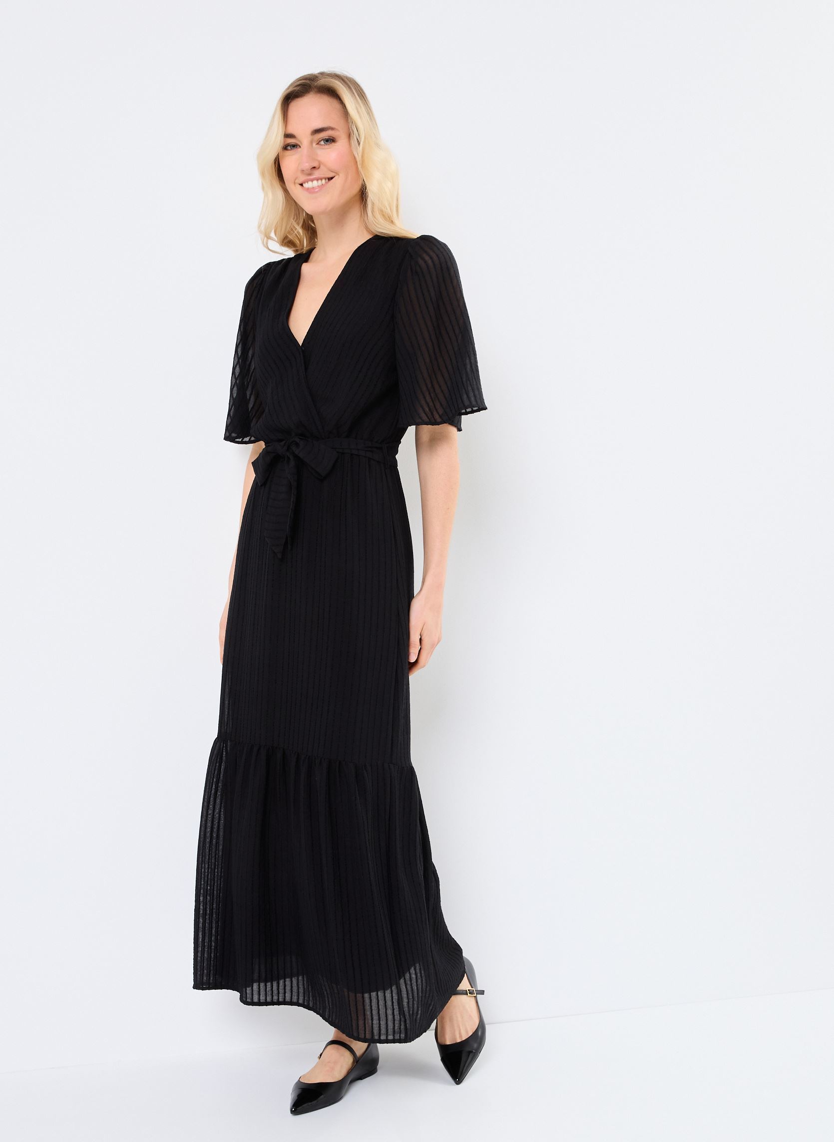 Robes longues Perse femme noir Grace & Mila Robes longues Perse femme noir NOIR