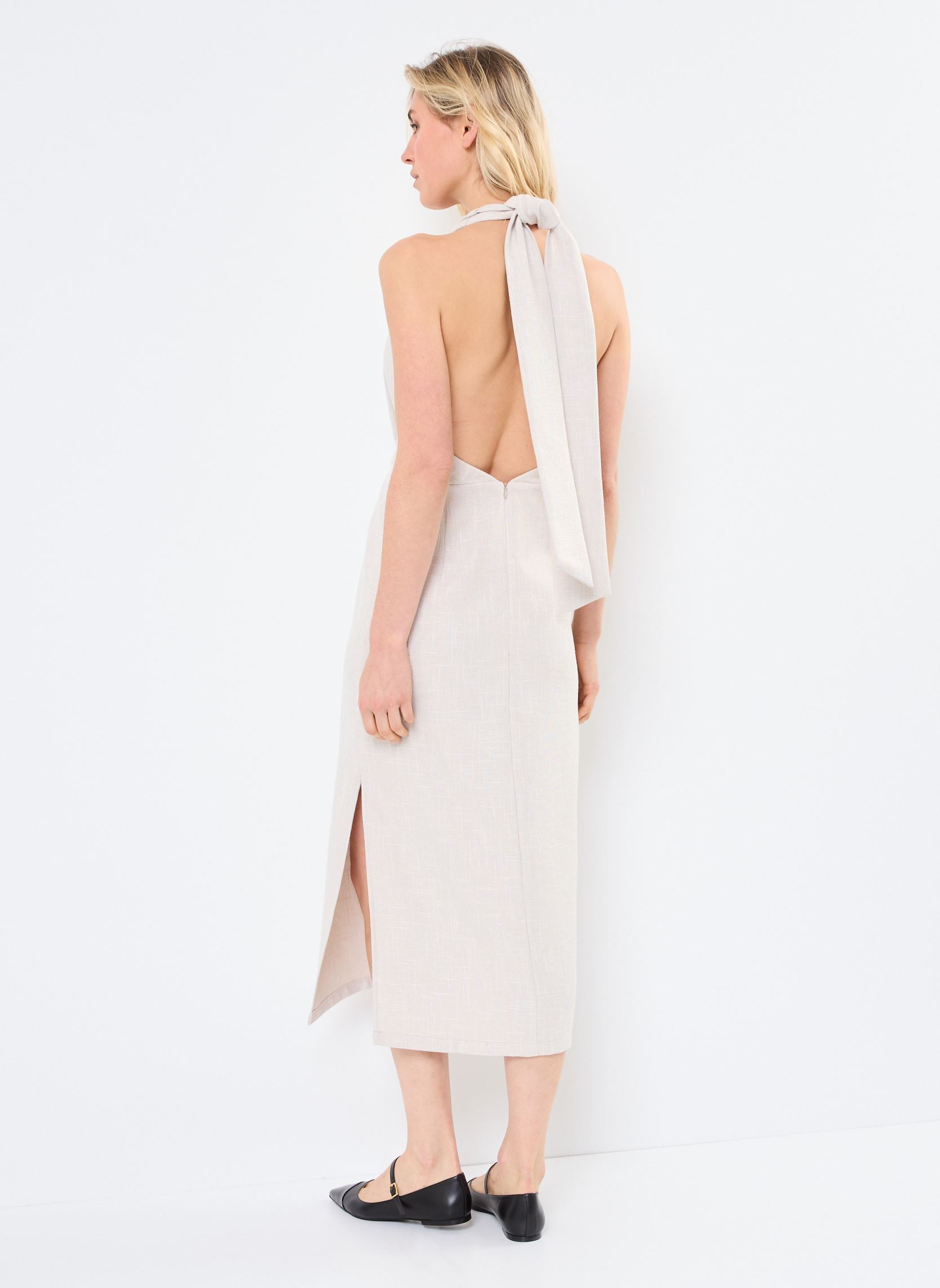 Robes Perla femme beige Grace & Mila Robes Perla femme beige Beige
