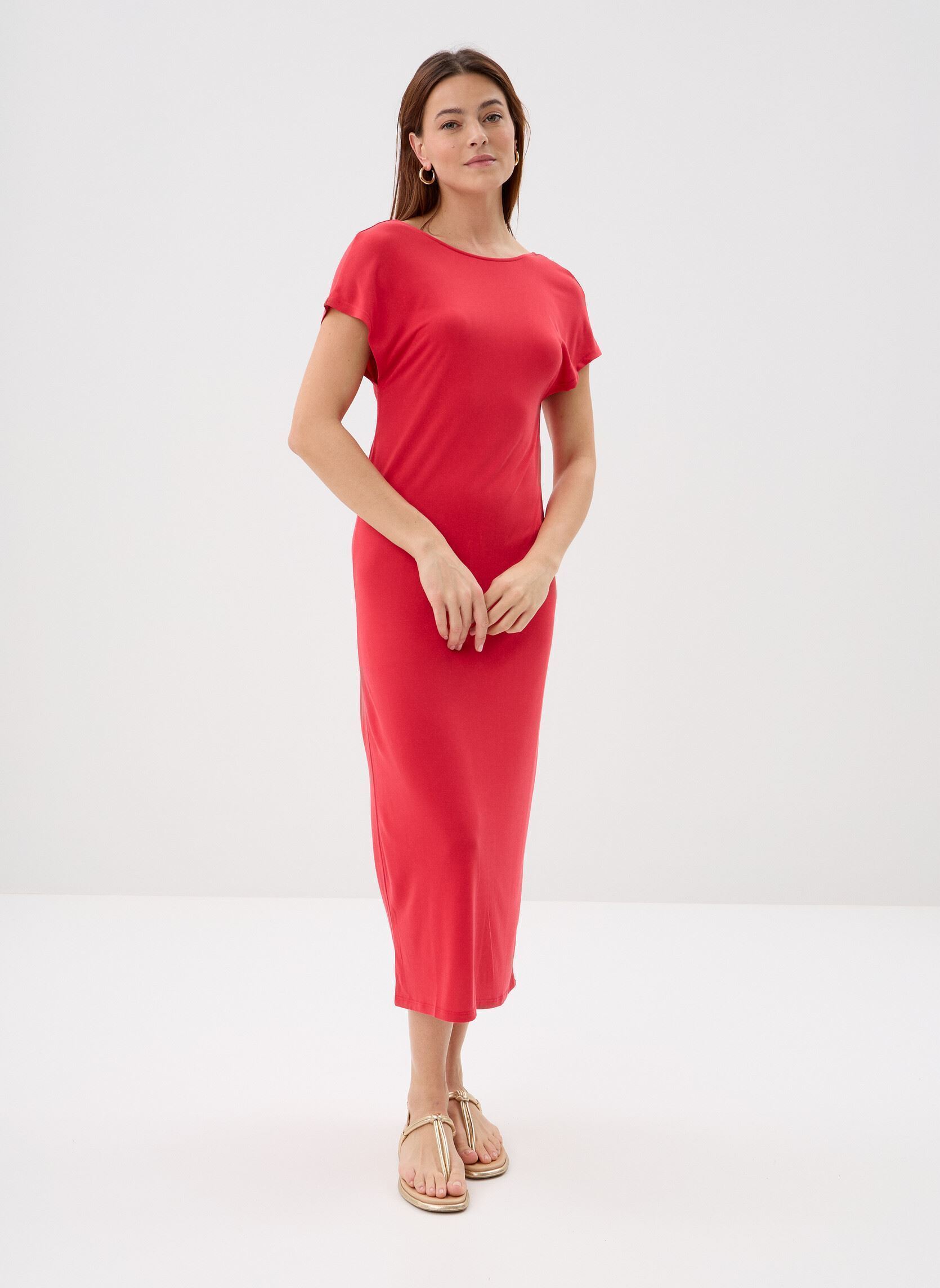 Lange jurken Peace dames roze Grace & Mila Lange jurken Peace dames roze Fuchsia
